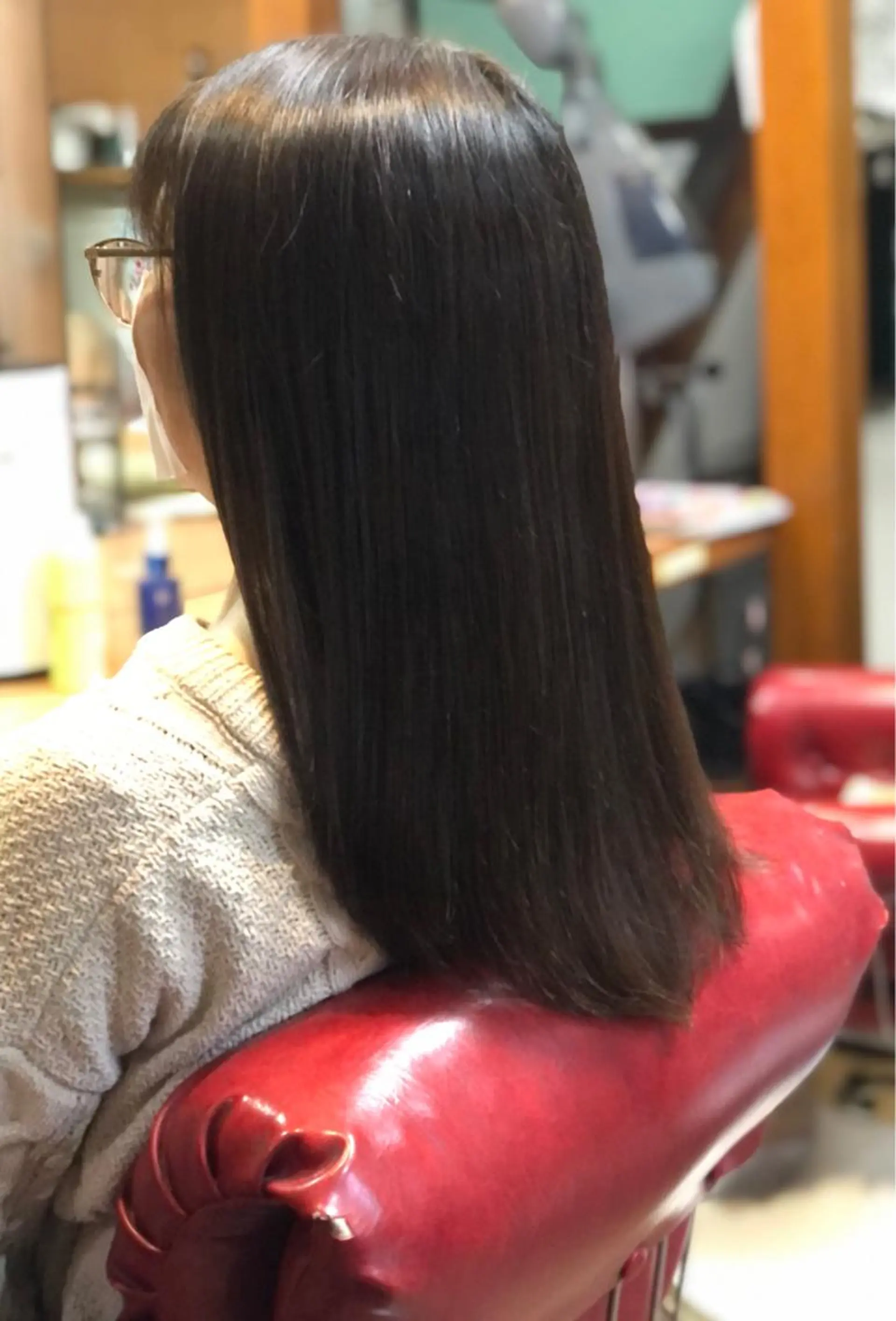 ロング 髪質改善 レイヤーカット 縮毛矯正 💎場所分かりづらい サユリ美容室💎のヘアスタイル