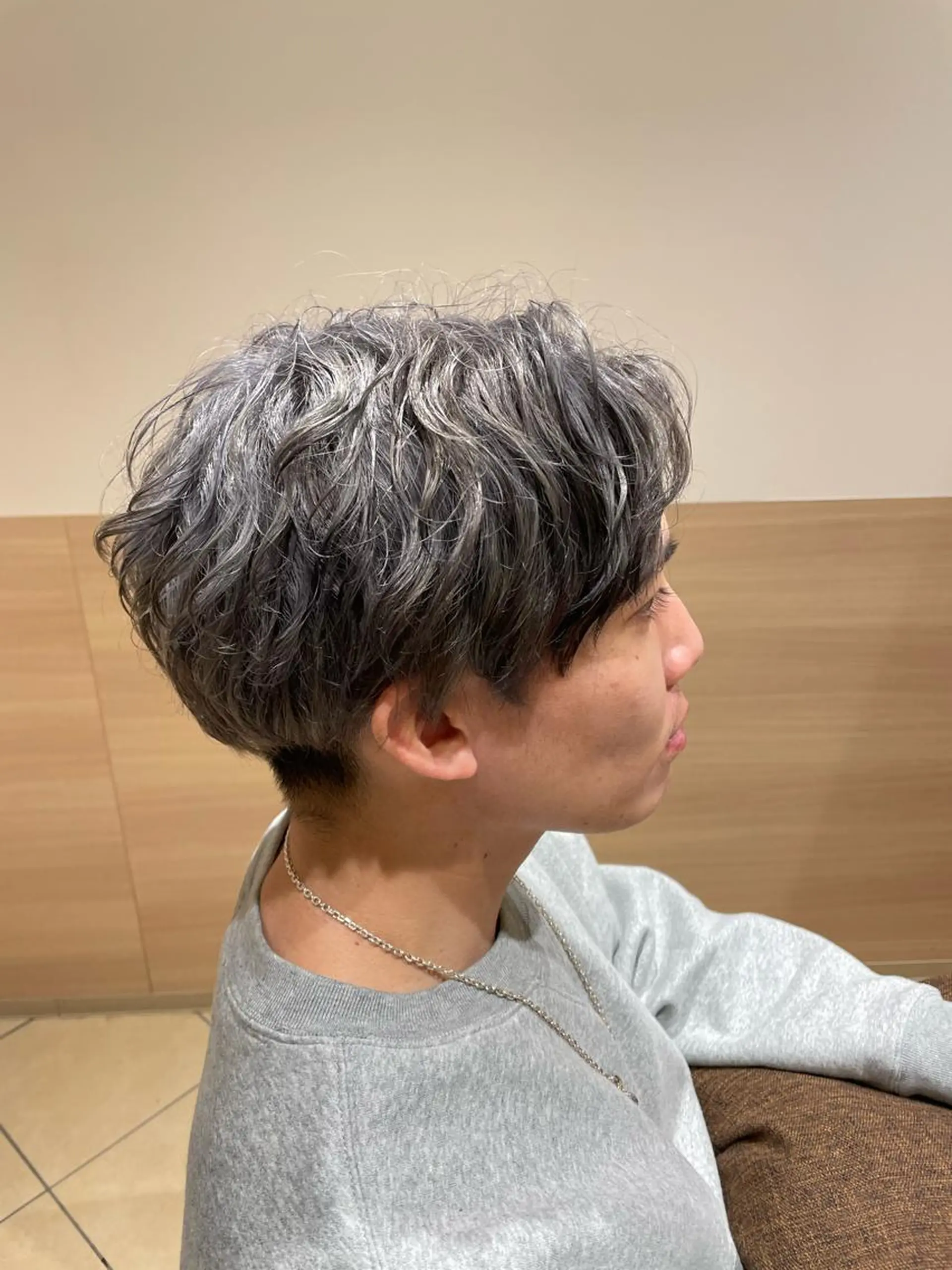 カラー メンズ Geniee horie所属・ともや 髪質改善縮毛矯正のヘアスタイル