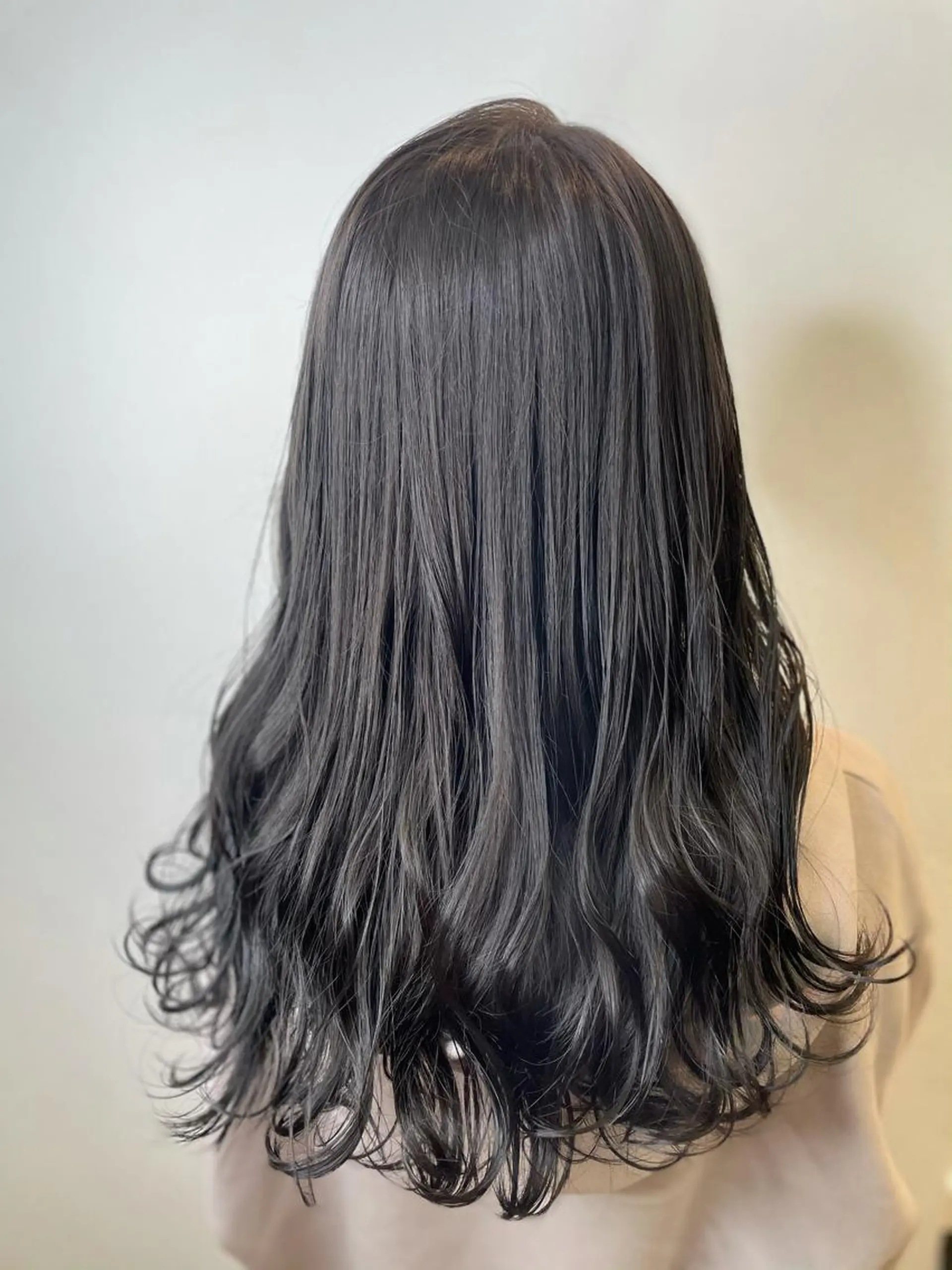 ロング カラー グレージュ カット ヘアカラー トリートメント IORI #韓国ヘア#髪質改善のヘアスタイル