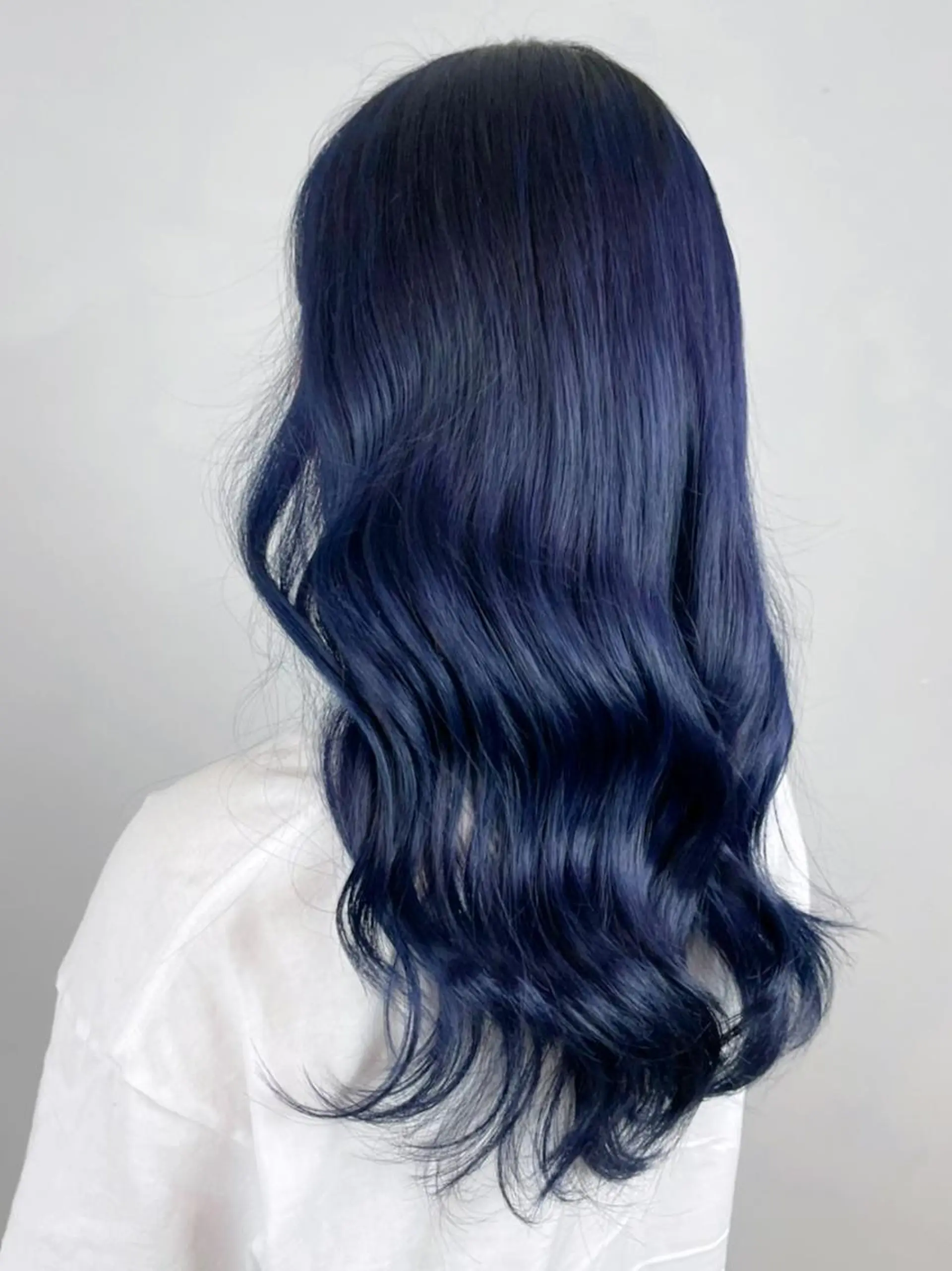 セミロング ヘアアレンジ パーマ カラー ブルーカラー ネイビーカラー カット ヘアカラー トリートメント ITbyALBUM 浦和店のヘアスタイル