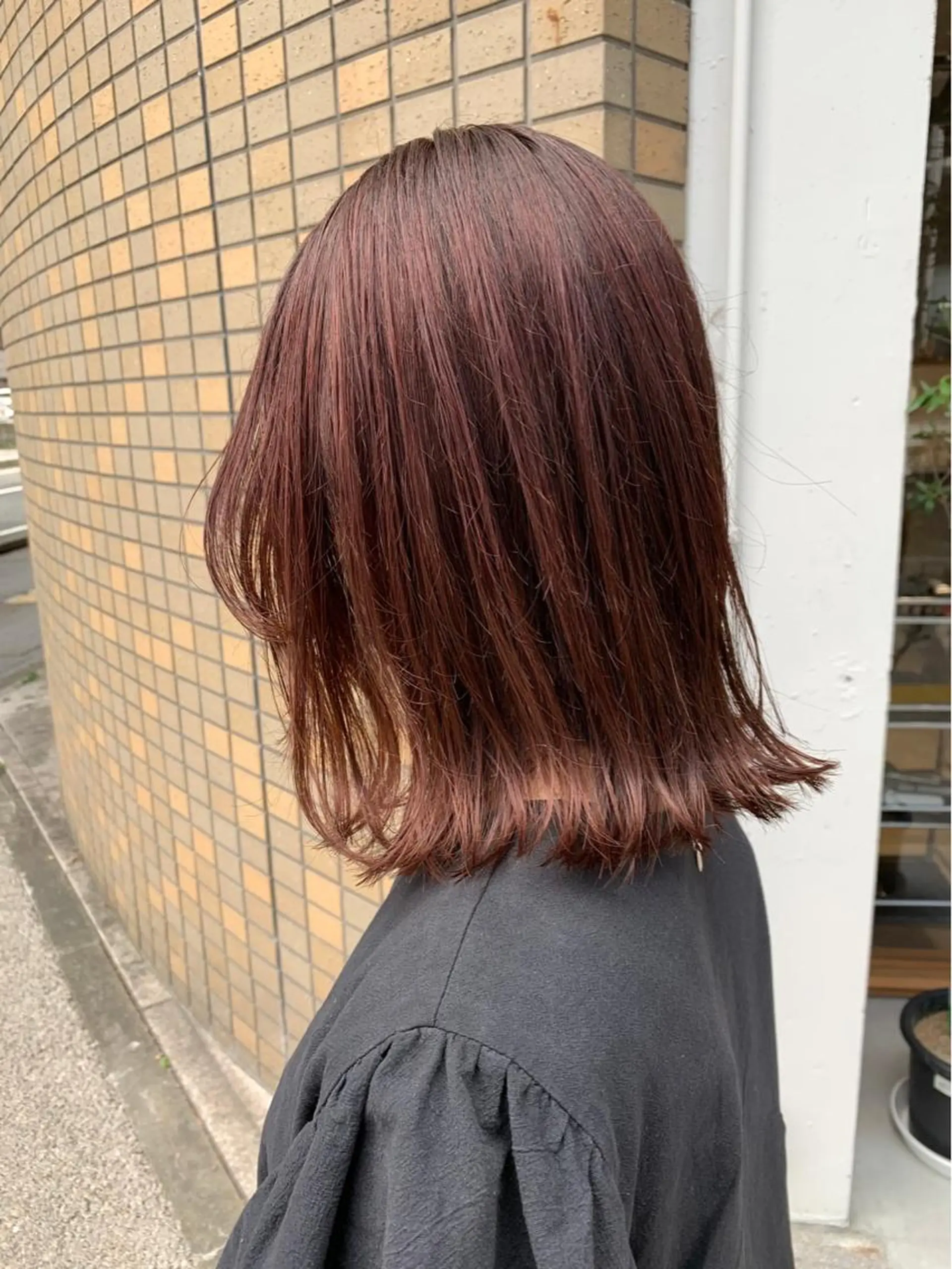 ミディアム カラー 透明感カラー ハイライトカラー ハイトーンカラー ボブ くびれヘア カット ヘアカラー トリートメント Kozy  hair design所属・東 史夏のヘアスタイル