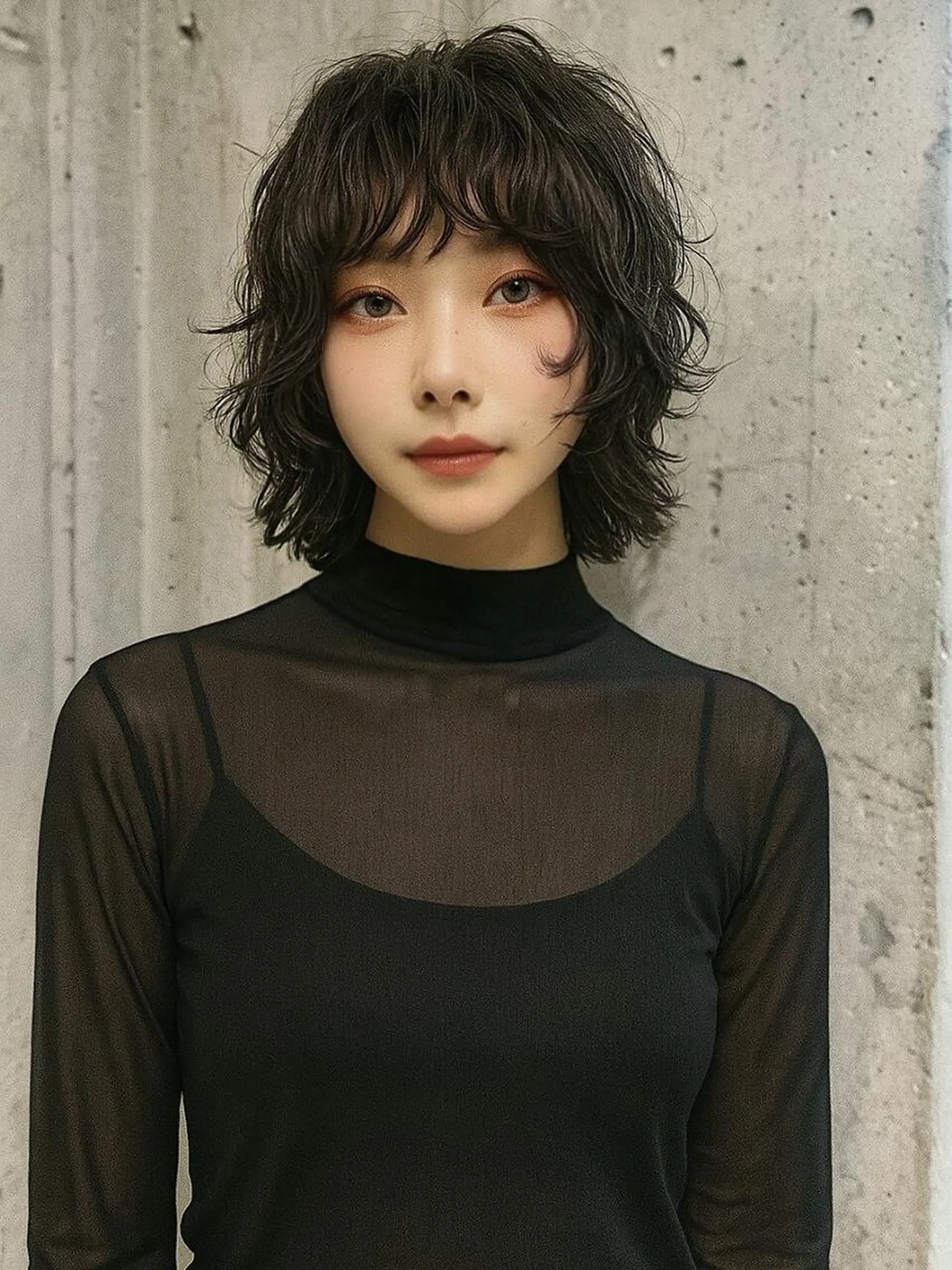 パーマ 骨格補正似合わせ カット阿部建のヘアスタイル