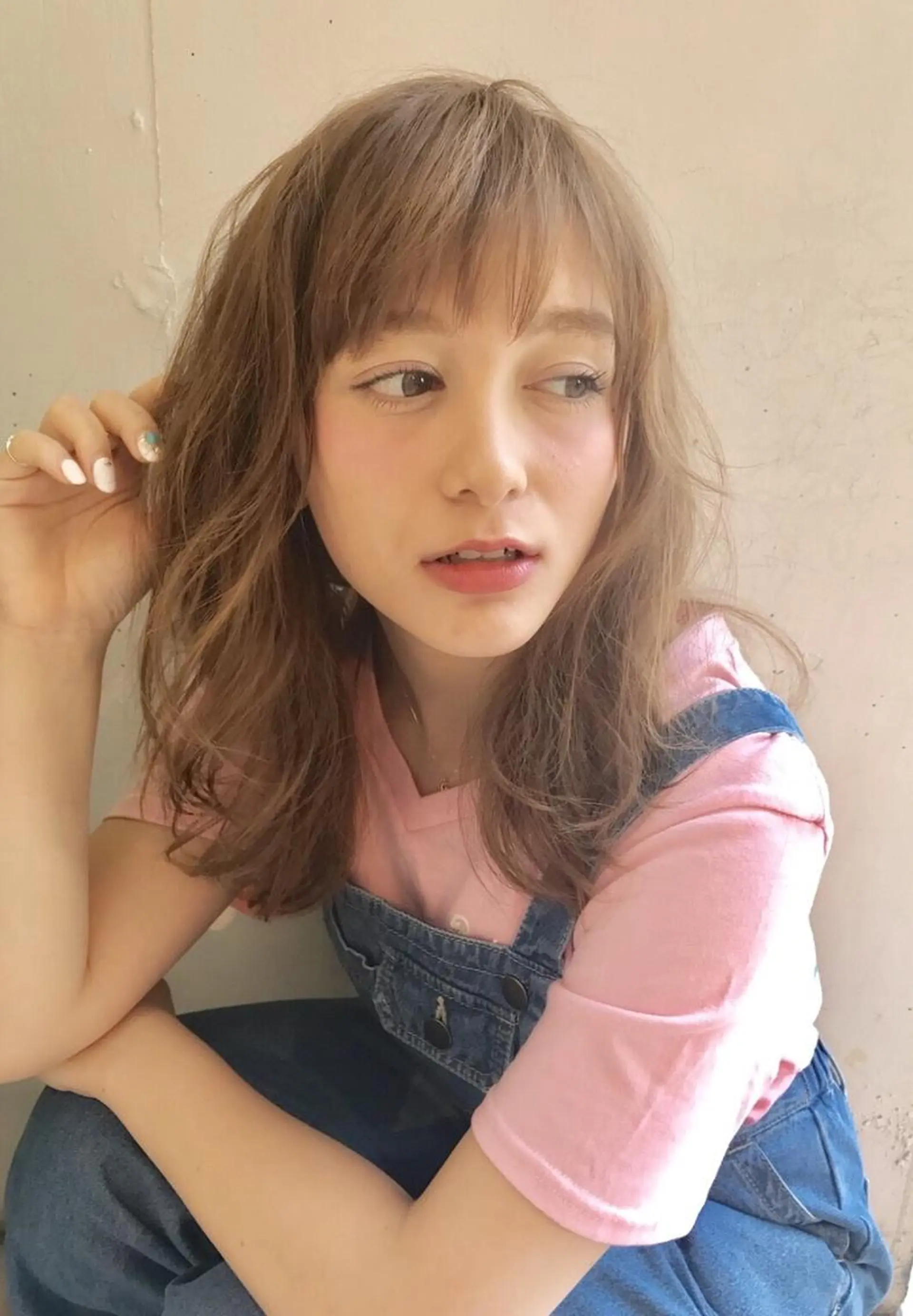 ロング カラー デザインカラー 韓×中くびれヘア💋 髪質改善宇塚元哉💓のヘアスタイル