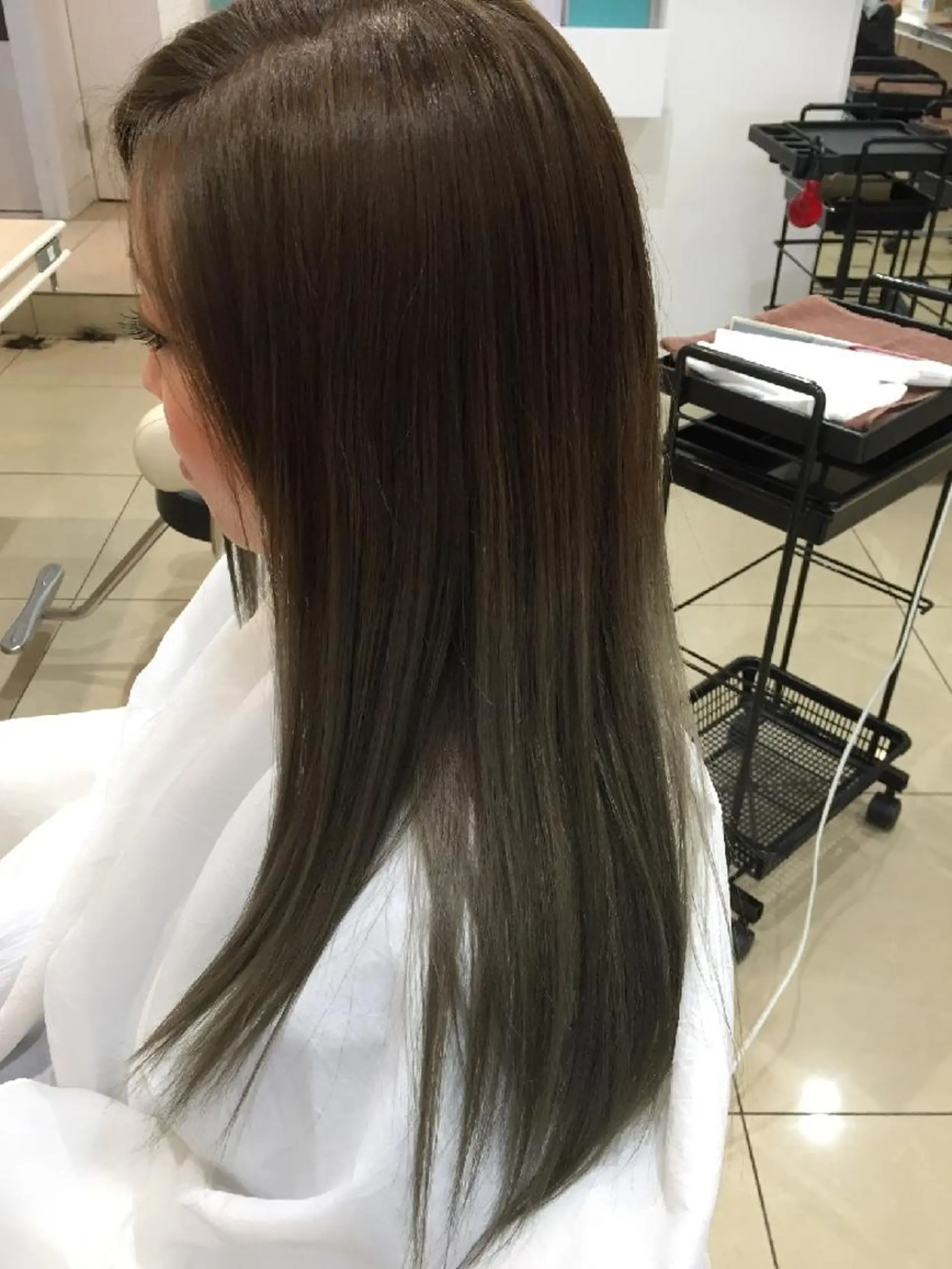 ロング カラー 山内 佐江子のヘアスタイル