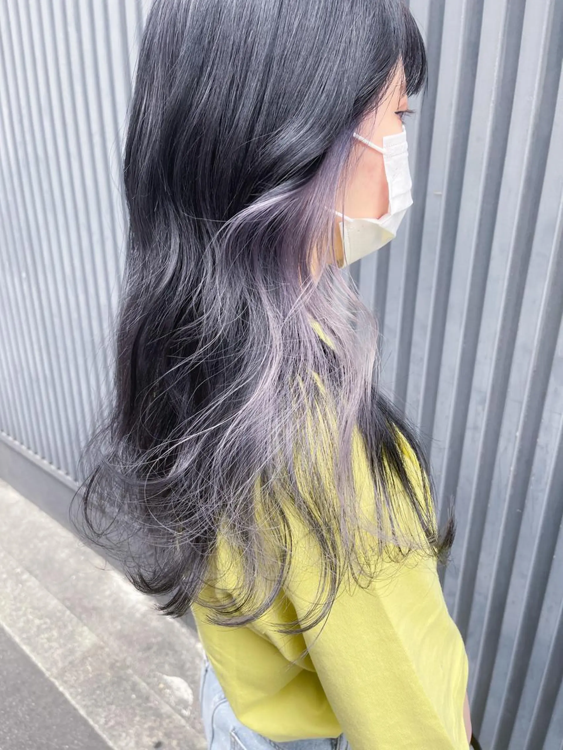 セミロング カット ヘアカラー BOX mico.のヘアスタイル