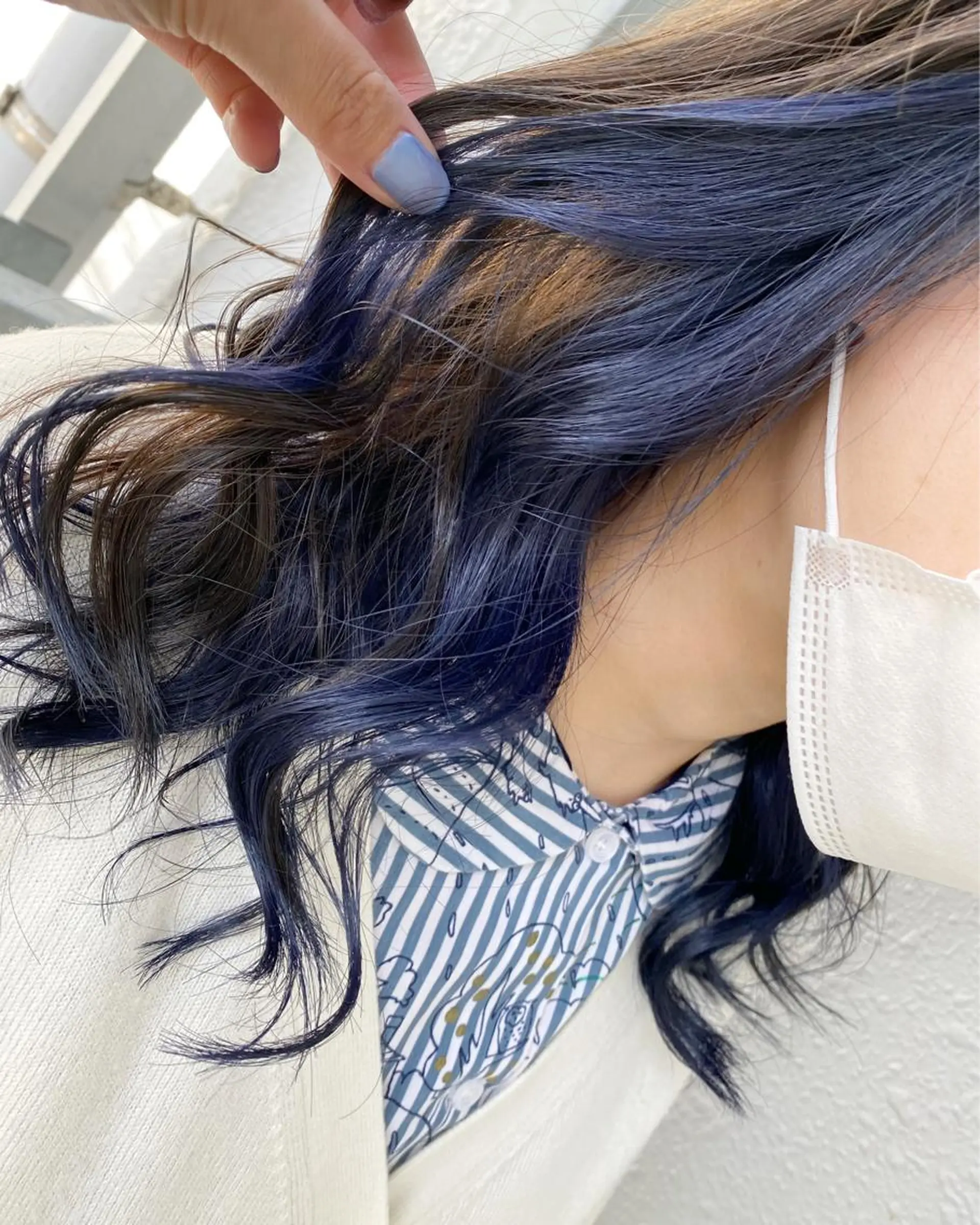 セミロング カラー ブリーチ 後藤紗英/髪質改善 /オリーブベージュのヘアスタイル