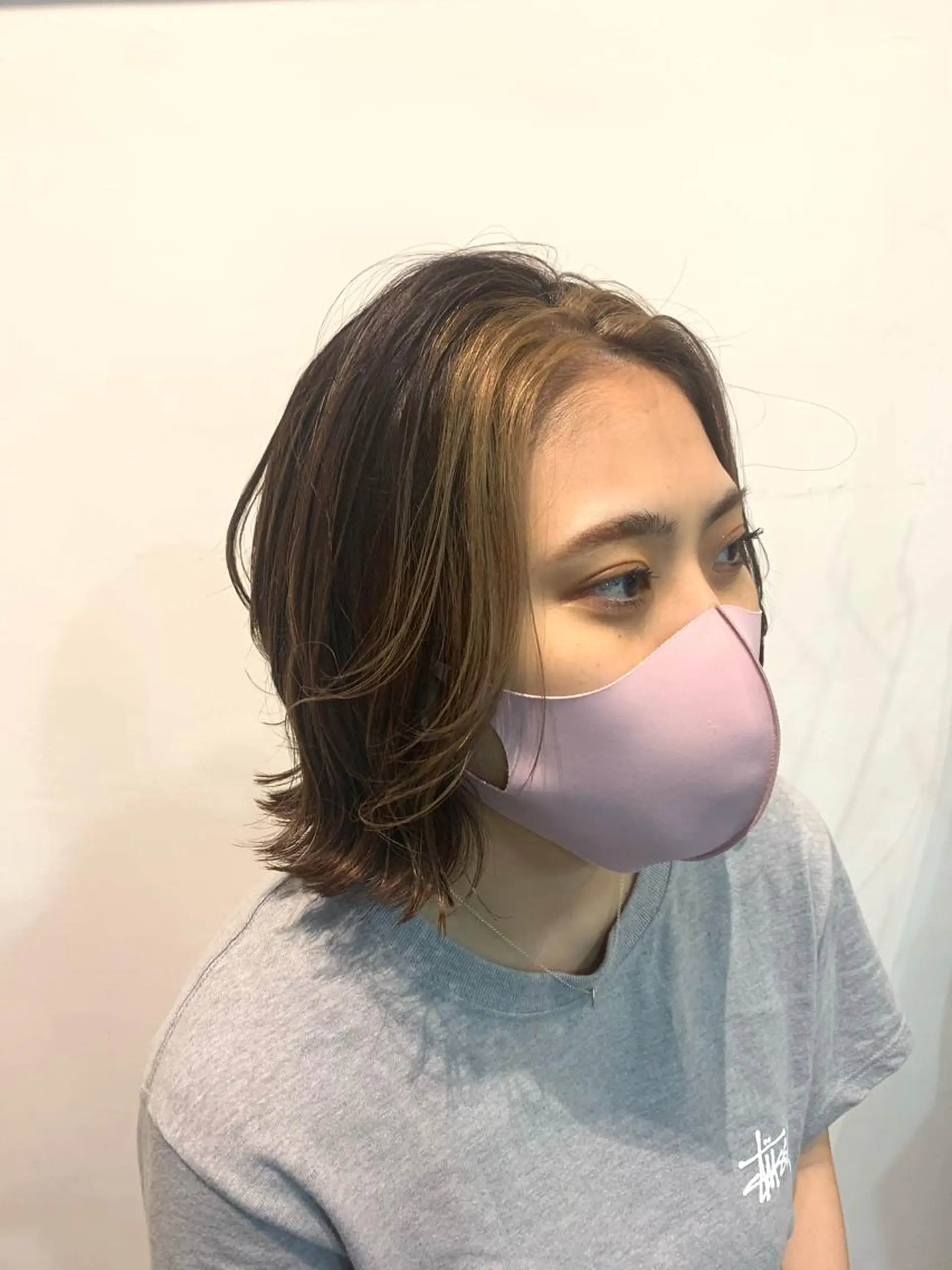 ショート ミストバング ヘアカラー トリートメント ヘッドスパ ヘアセット 山口 竣也のヘアスタイル