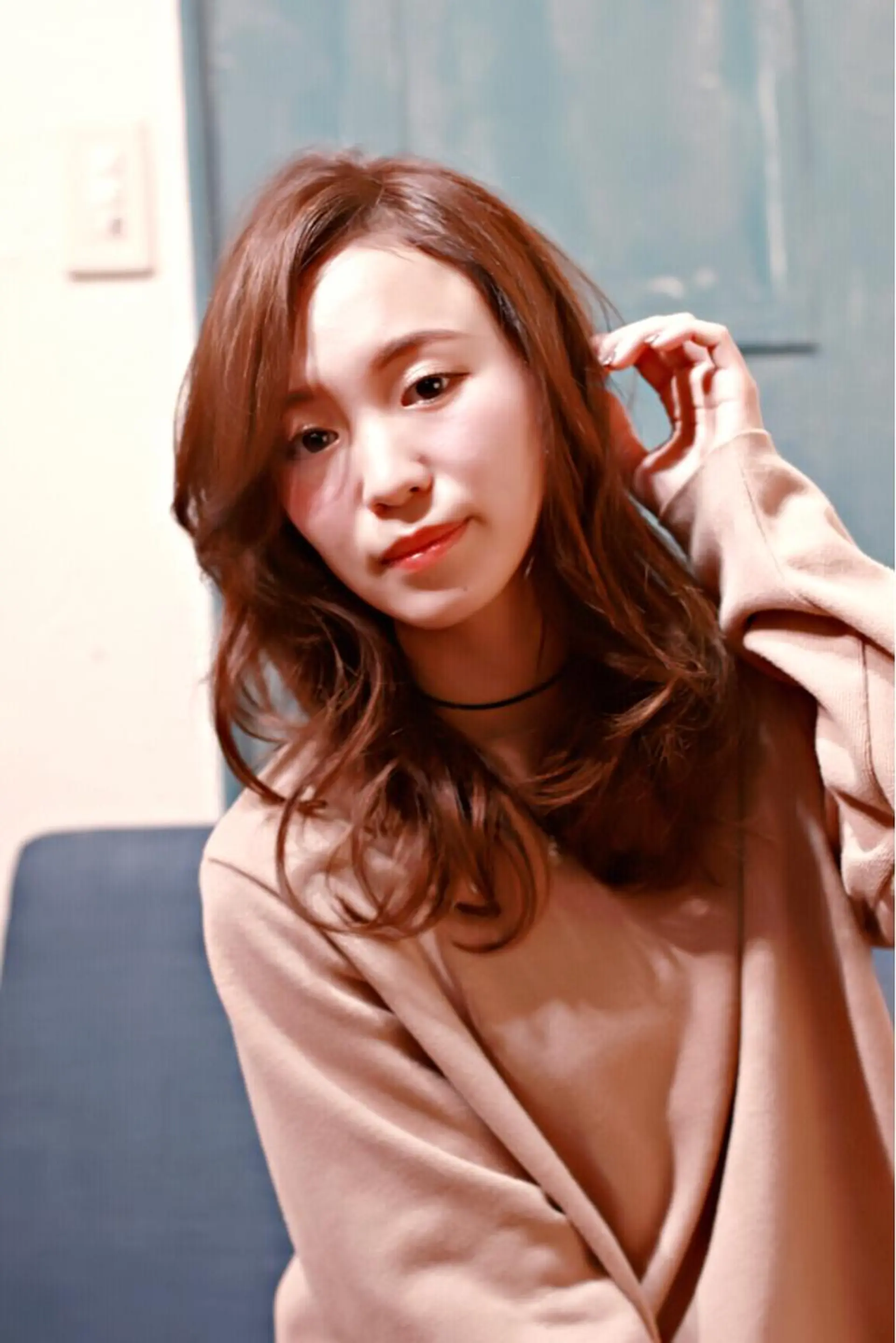 ミディアム アメリラブヘアー 土屋 洋平のヘアスタイル