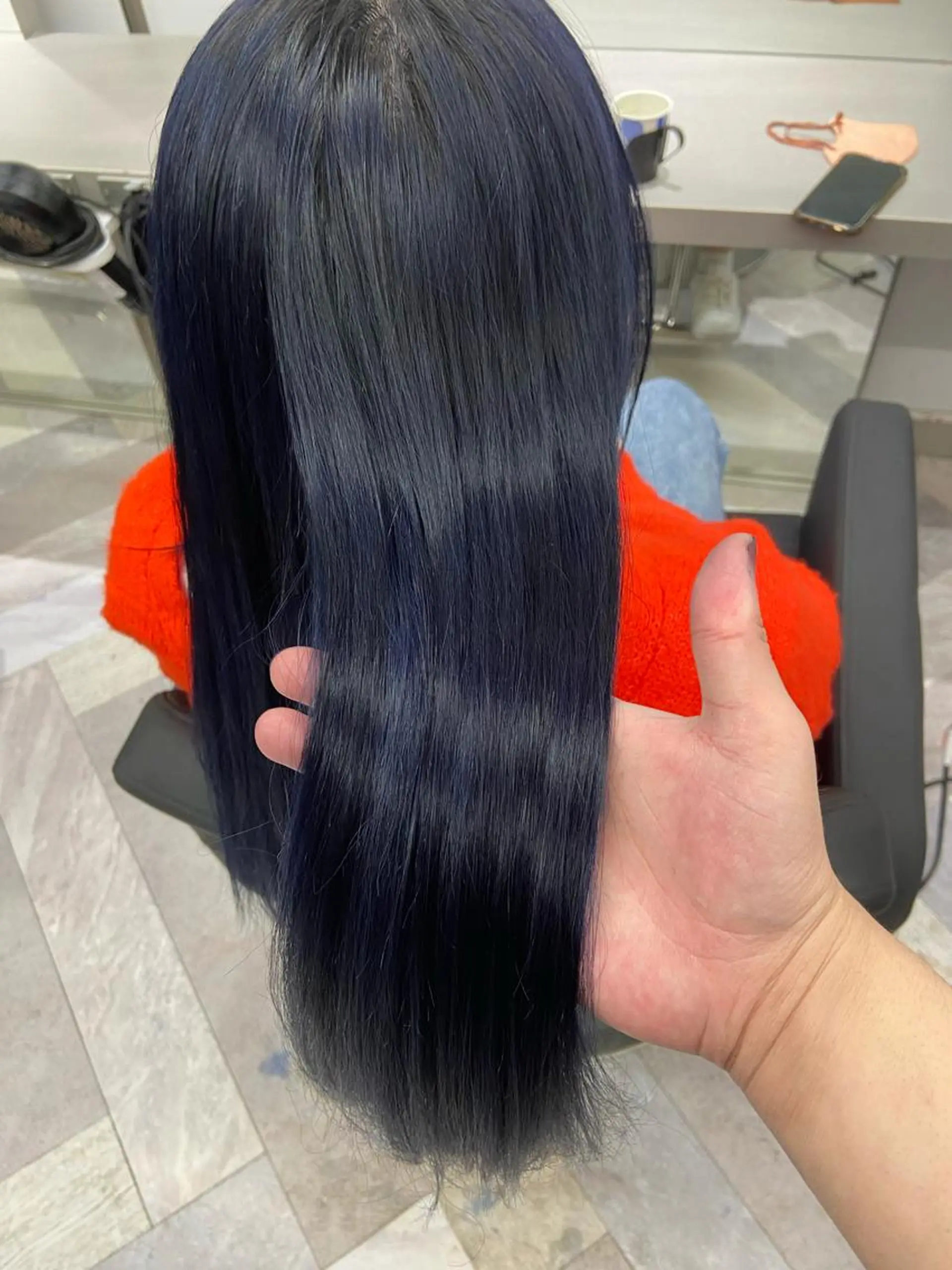 ロング カット ヘアカラー トリートメント EIGHT奥野 心太のヘアスタイル