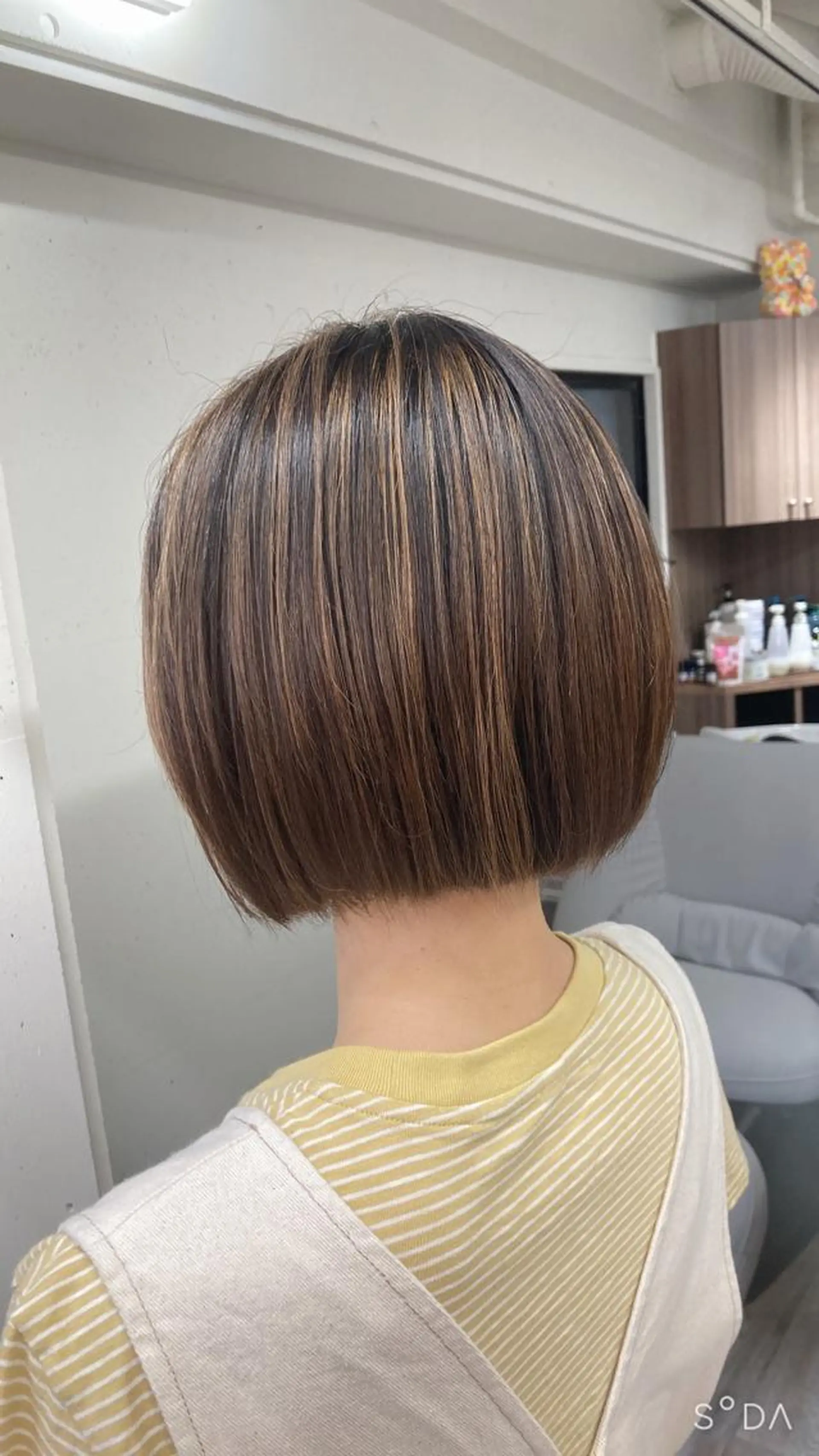 ショート カラー ハイライトカラー 3Dハイライト ハイライト カット ヘアカラー ミルミー美容室所属・🦄💒💓齎藤 七海子🦄💒💓のマツエク・マツパデザイン