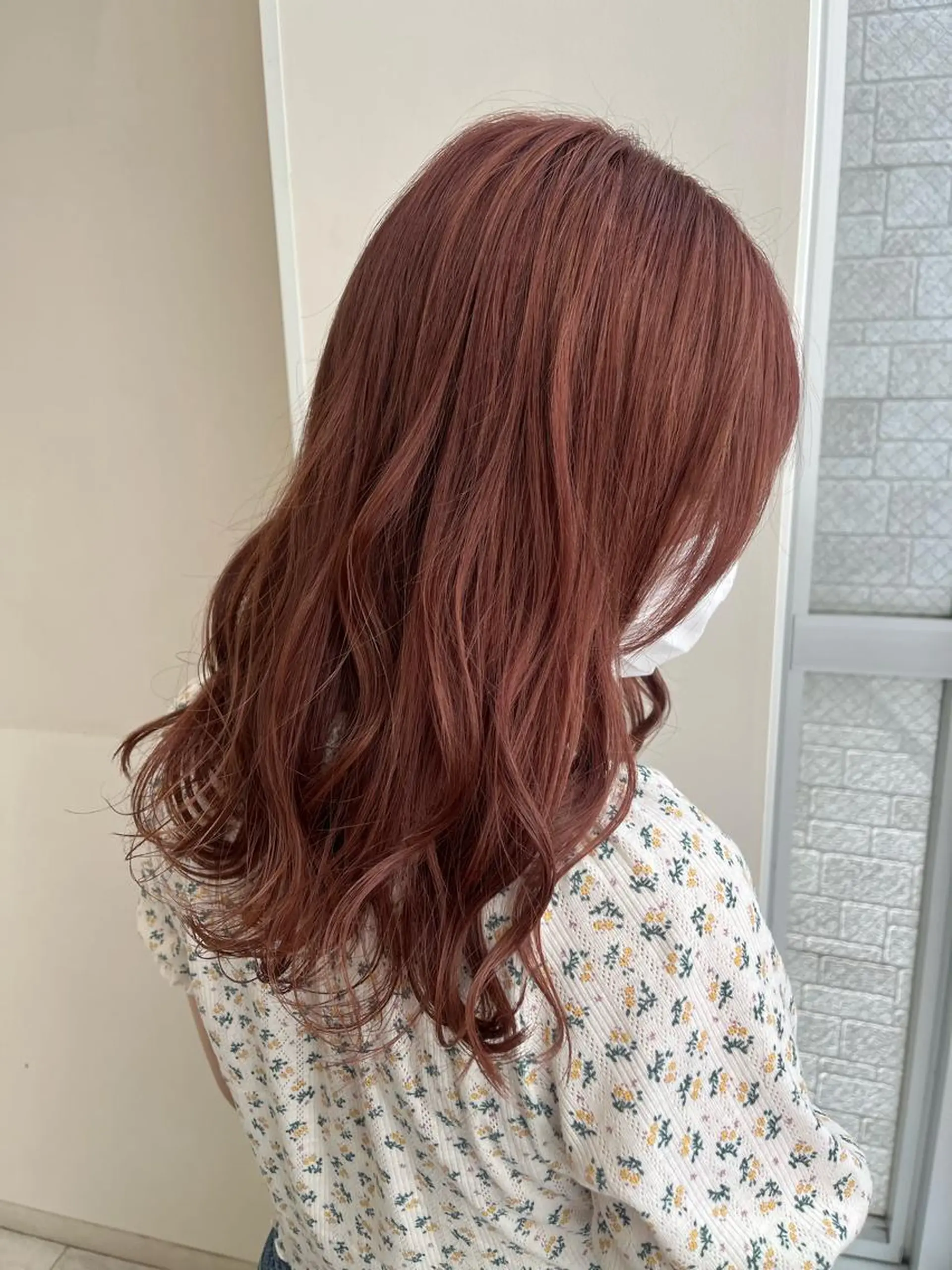 ロング カラー ベージュカラー ピンクカラー ピンクベージュ ヘアカラー トリートメント ヘアセット 韓国/インナーカラー 🍑YUI🍑のヘアスタイル