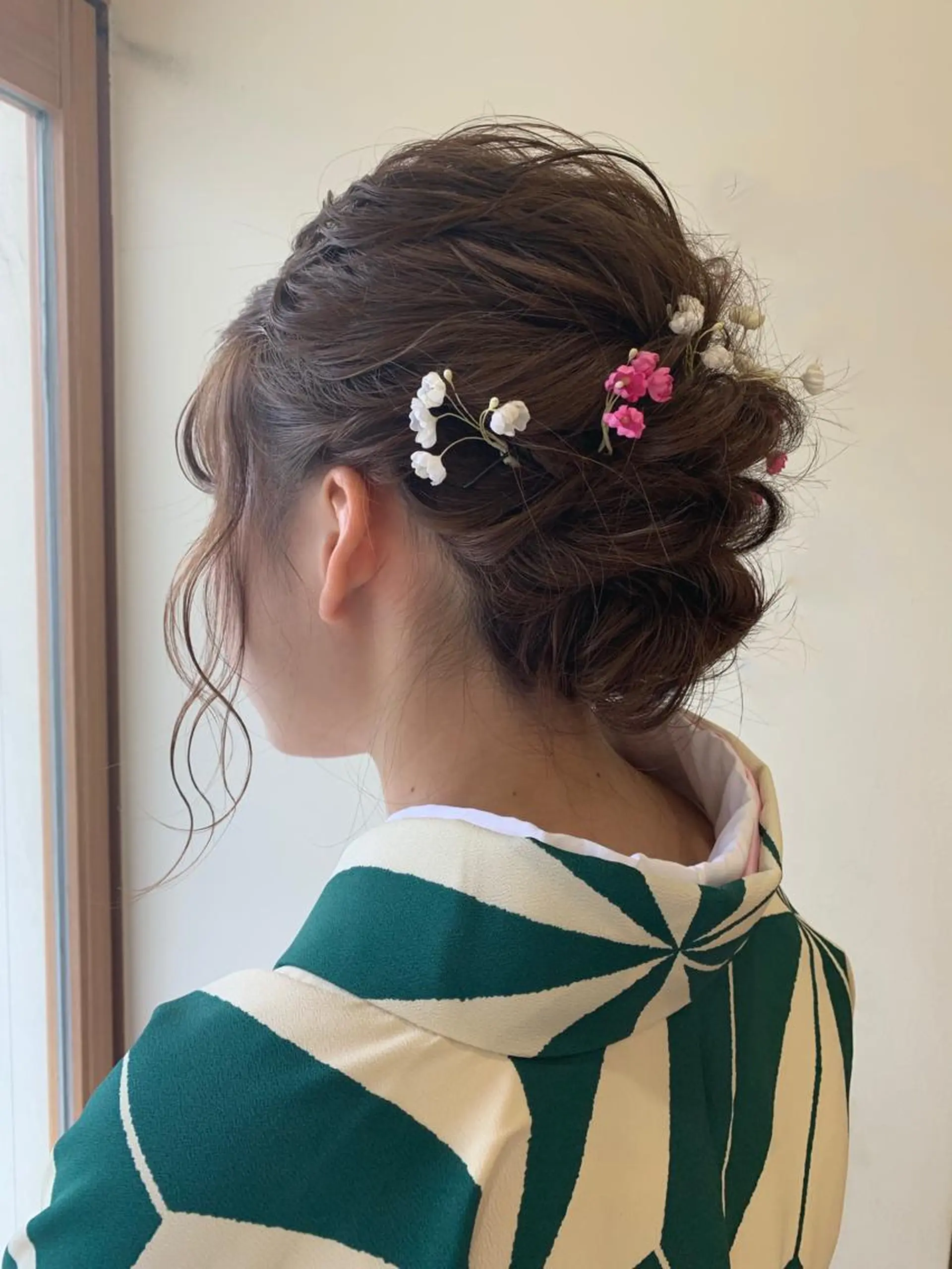 セミロング ヘアアレンジ ぱつっとボブ/ 小野あかねのヘアスタイル