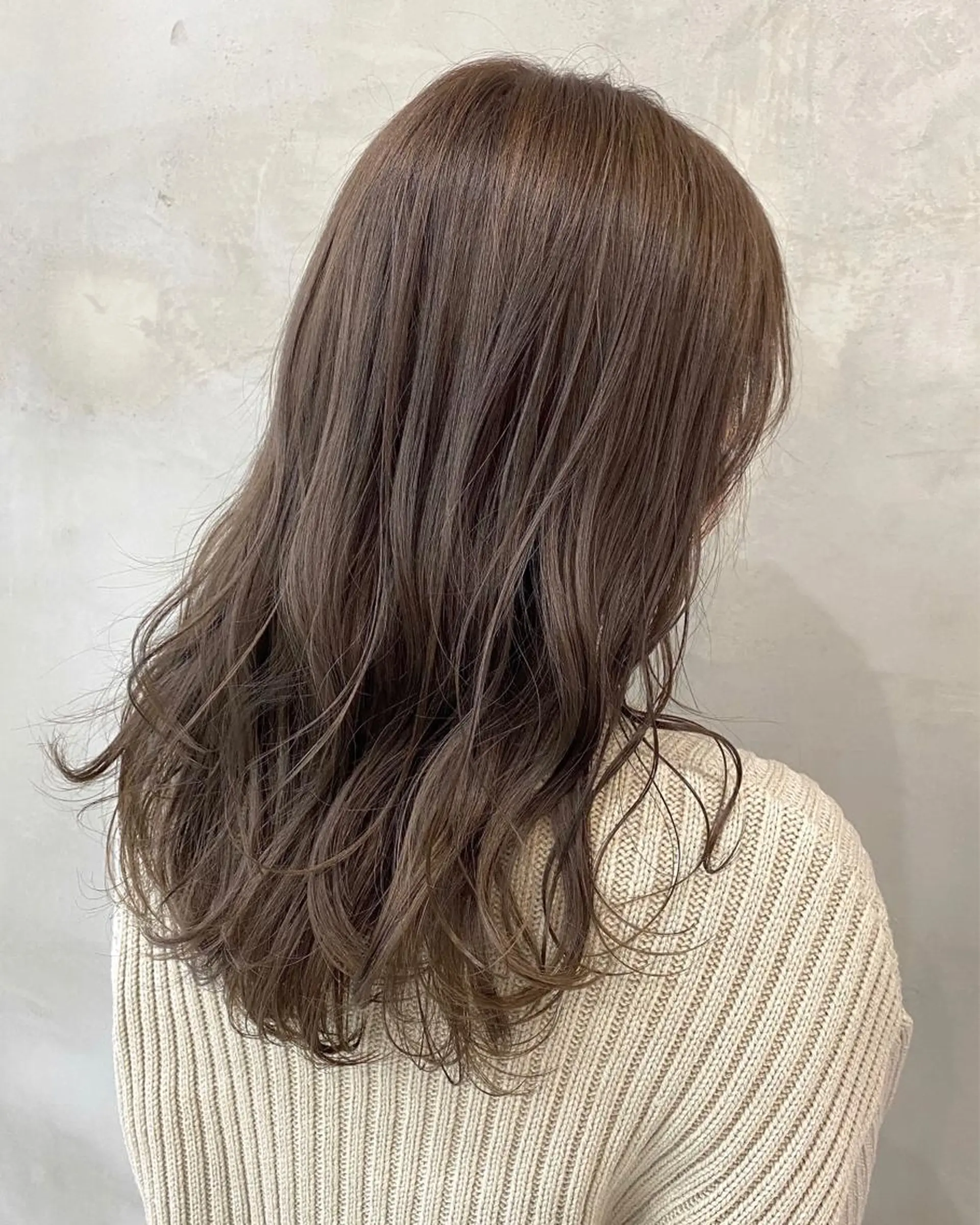 セミロング カラー アッシュ ベージュカラー ヘアカラー トリートメント pesca 長町南店 OIKAWAのヘアスタイル