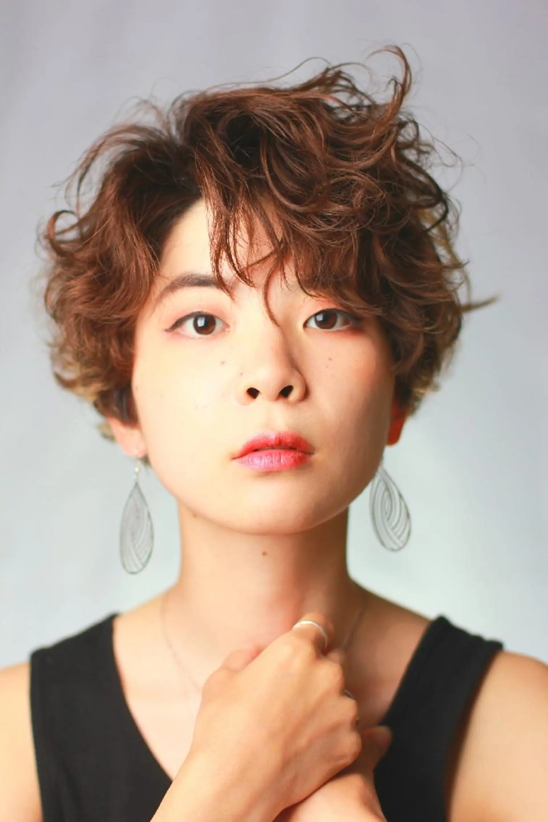 ショート パーマ カラー 撮影モデル Loop for hair所属・松尾 泰伸のヘアスタイル