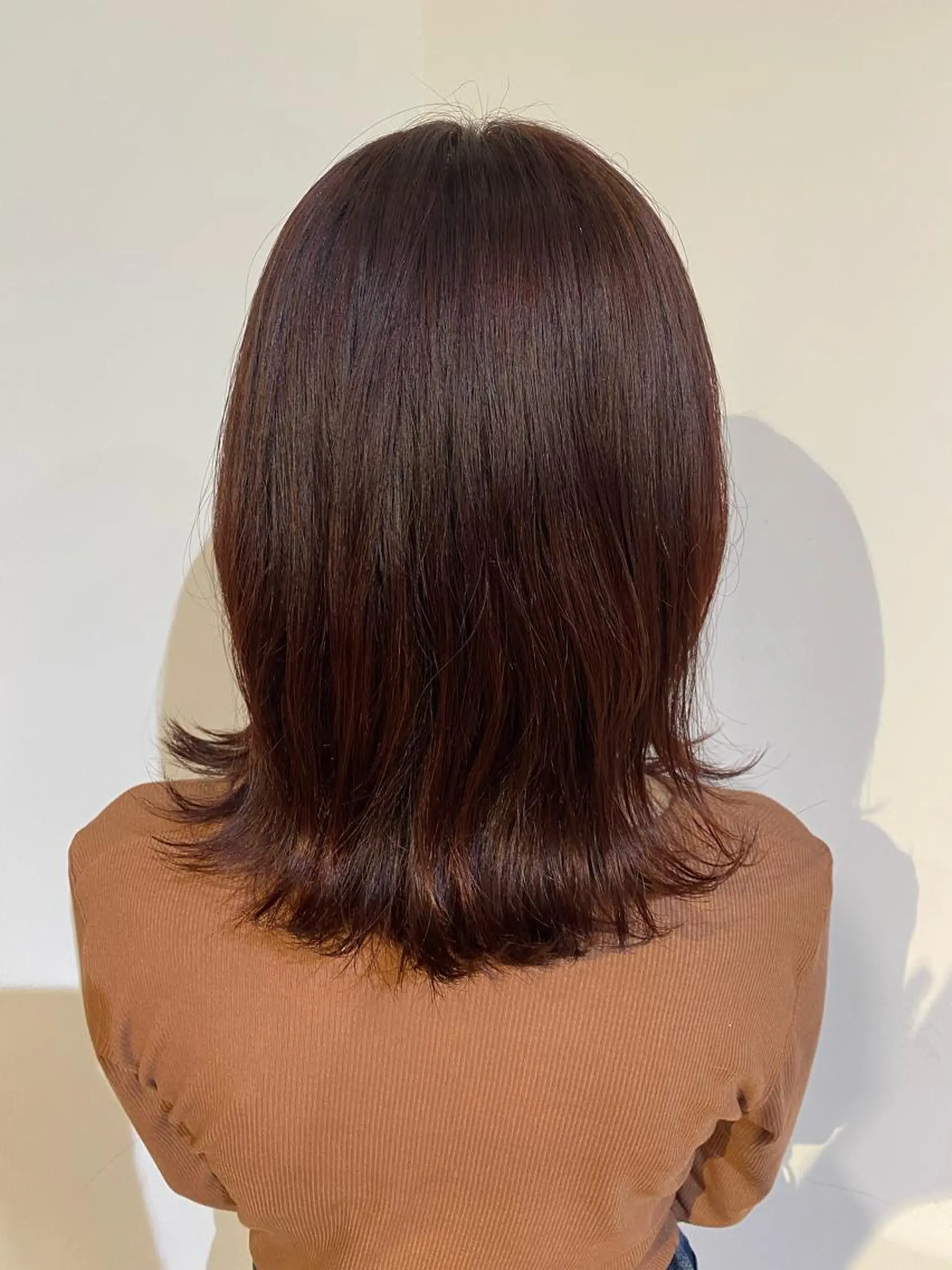 ミディアム カラー ブリーチ ブリーチなしカラー カット ヘアカラー トリートメント ikeda shioriのヘアスタイル