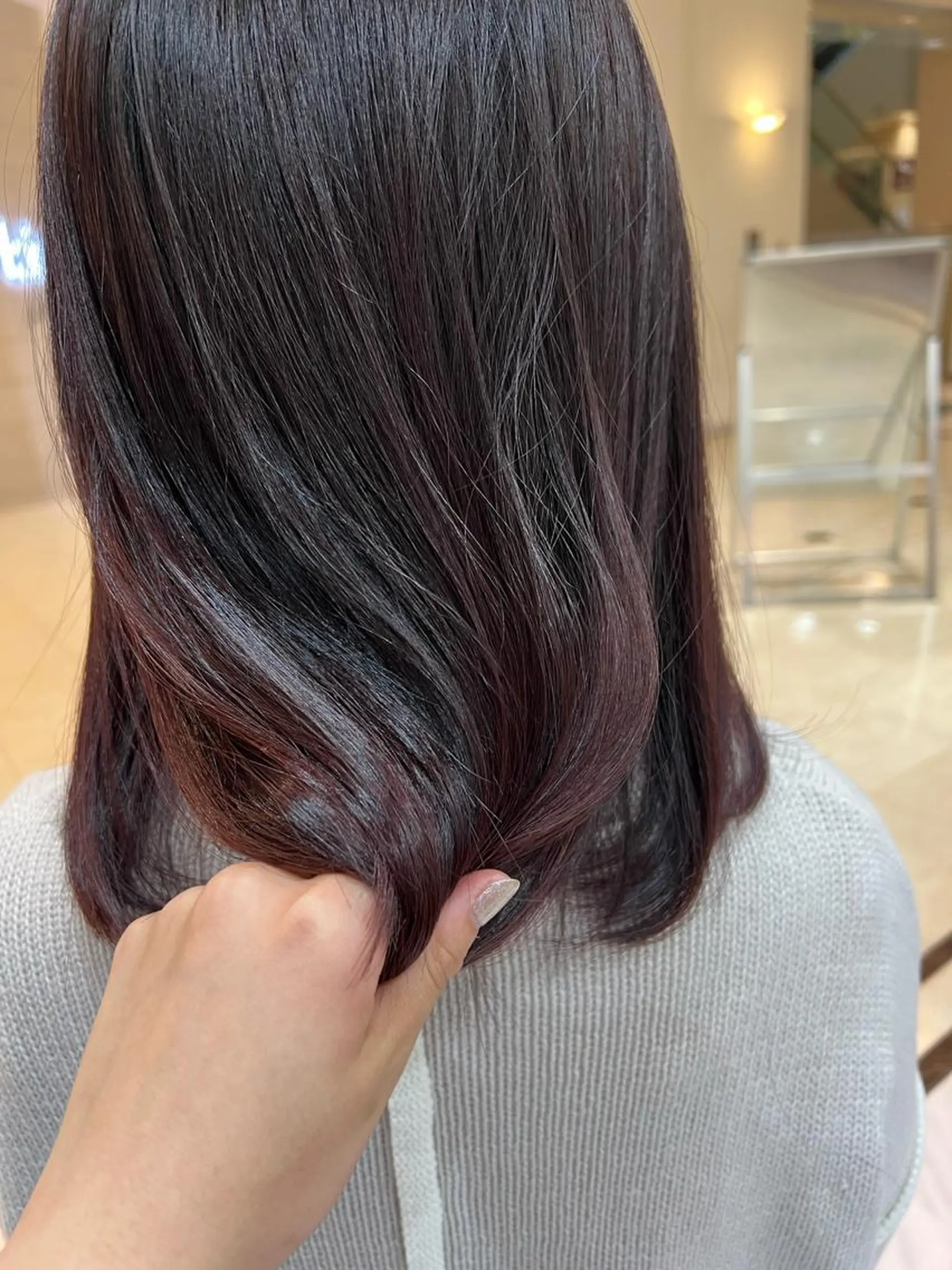 ミディアム あんどう ゆうかのヘアスタイル