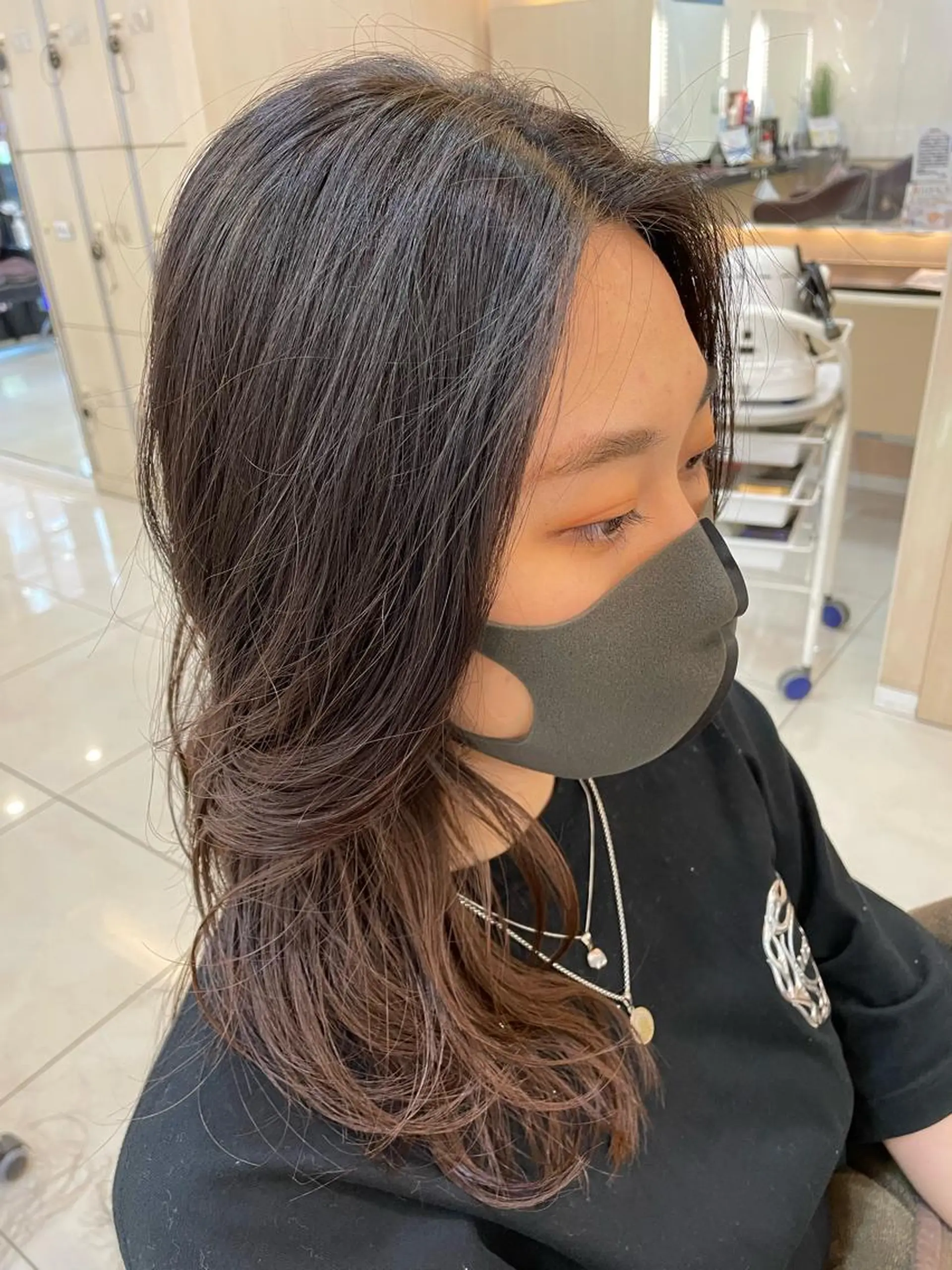 セミロング カラー パーマ カット パーマ 縮毛矯正 トリートメント ヘアセット リリー /Men's/パーマのヘアスタイル