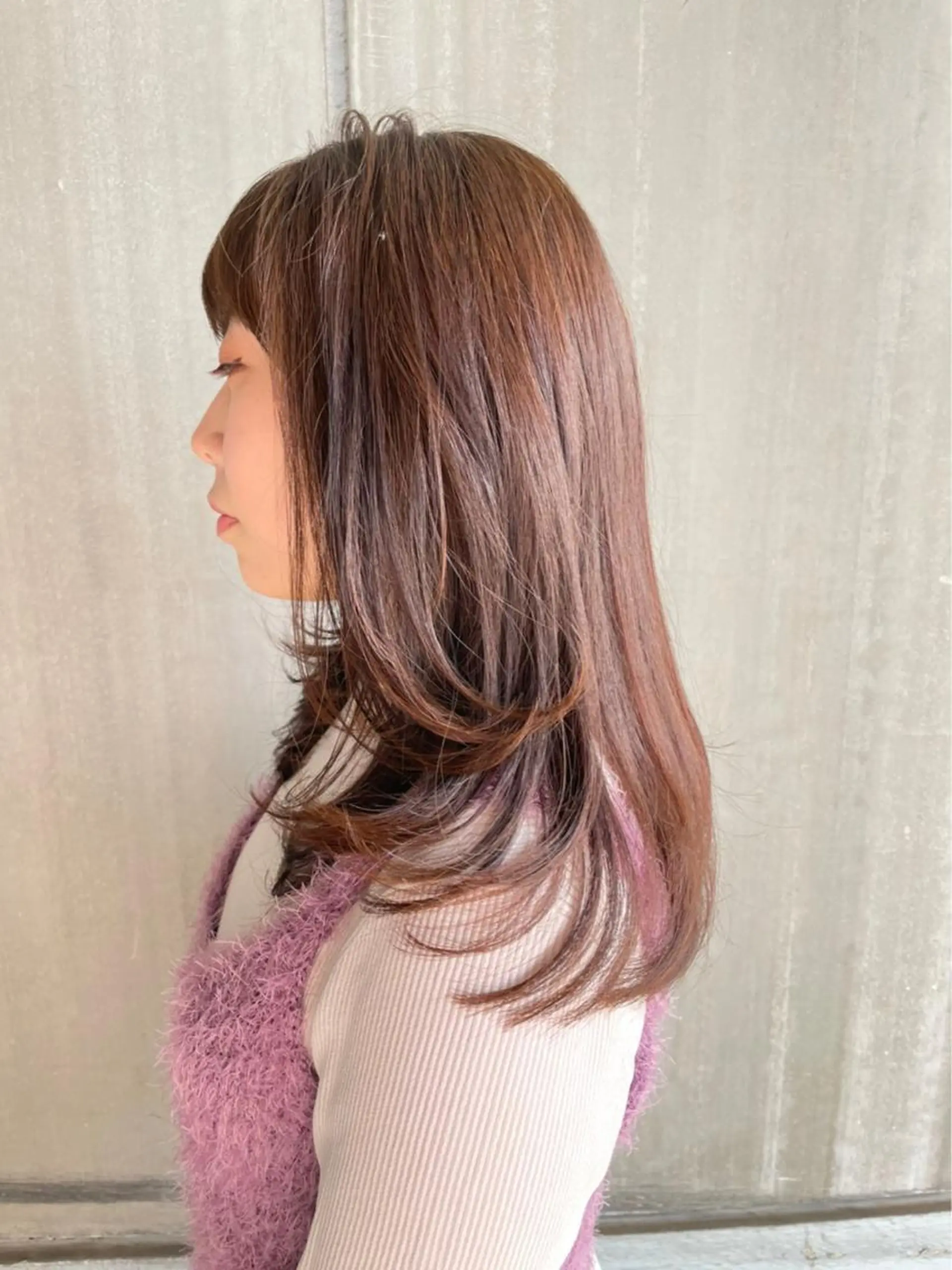 ロング カラー レイヤーカット ✨髪質改善矯正× ブリーチ✨YU-KIのヘアスタイル