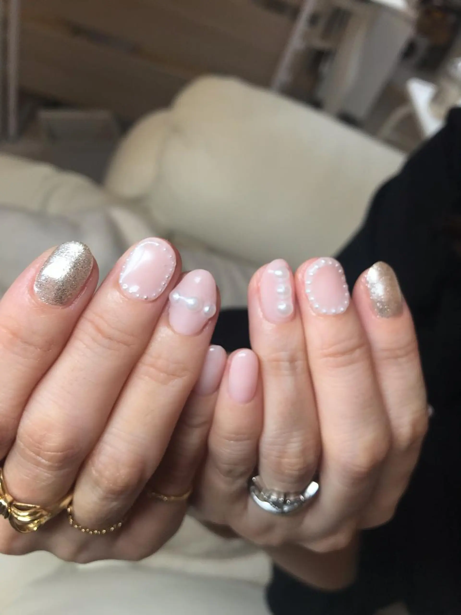 ネイル ピンク nail salon ily 武蔵新城のネイルデザイン