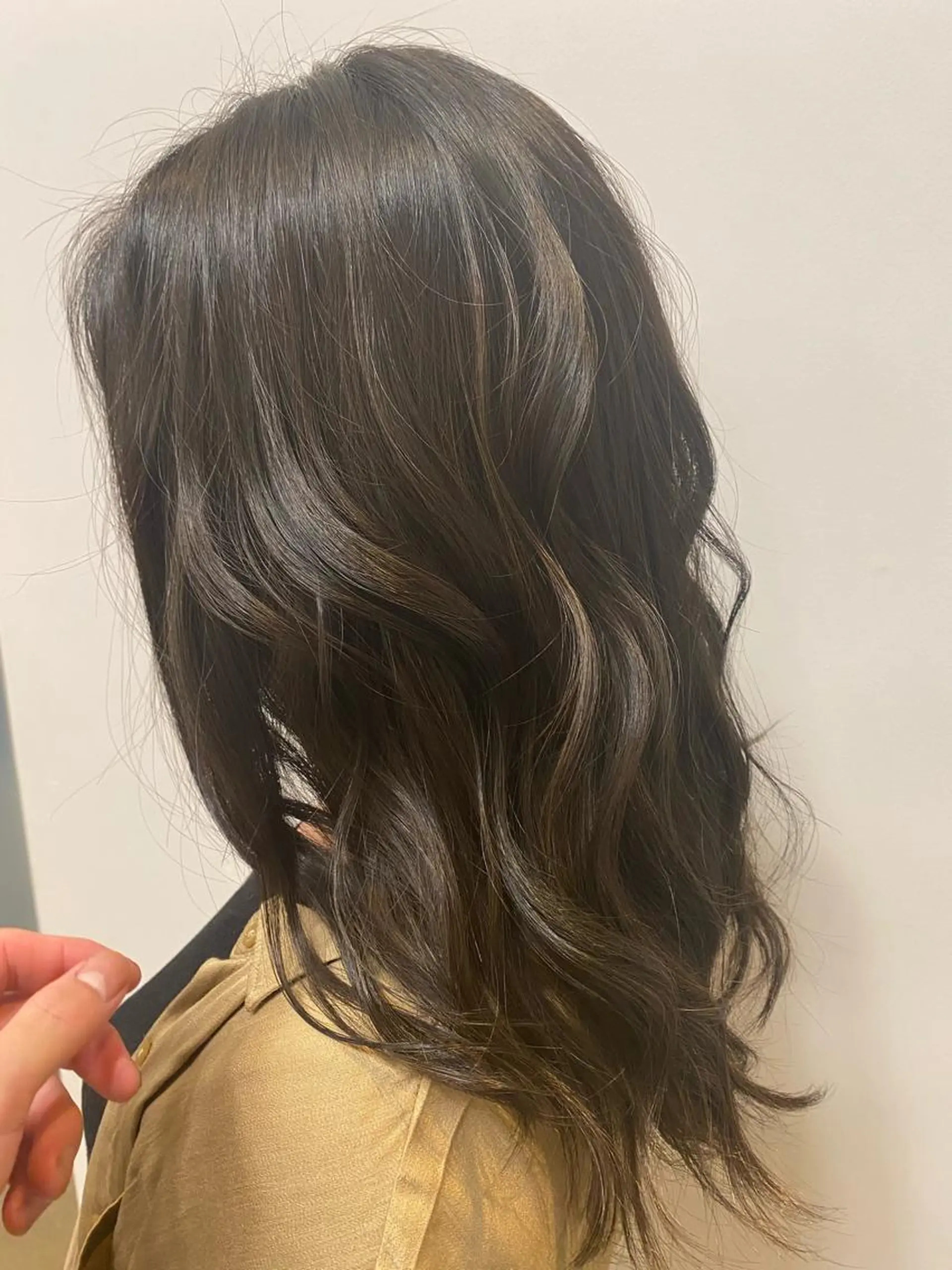 ミディアム ハイライト ヘアカラー トリートメント 合志宗真/阿倍野/店 長/新規指名No.1のヘアスタイル