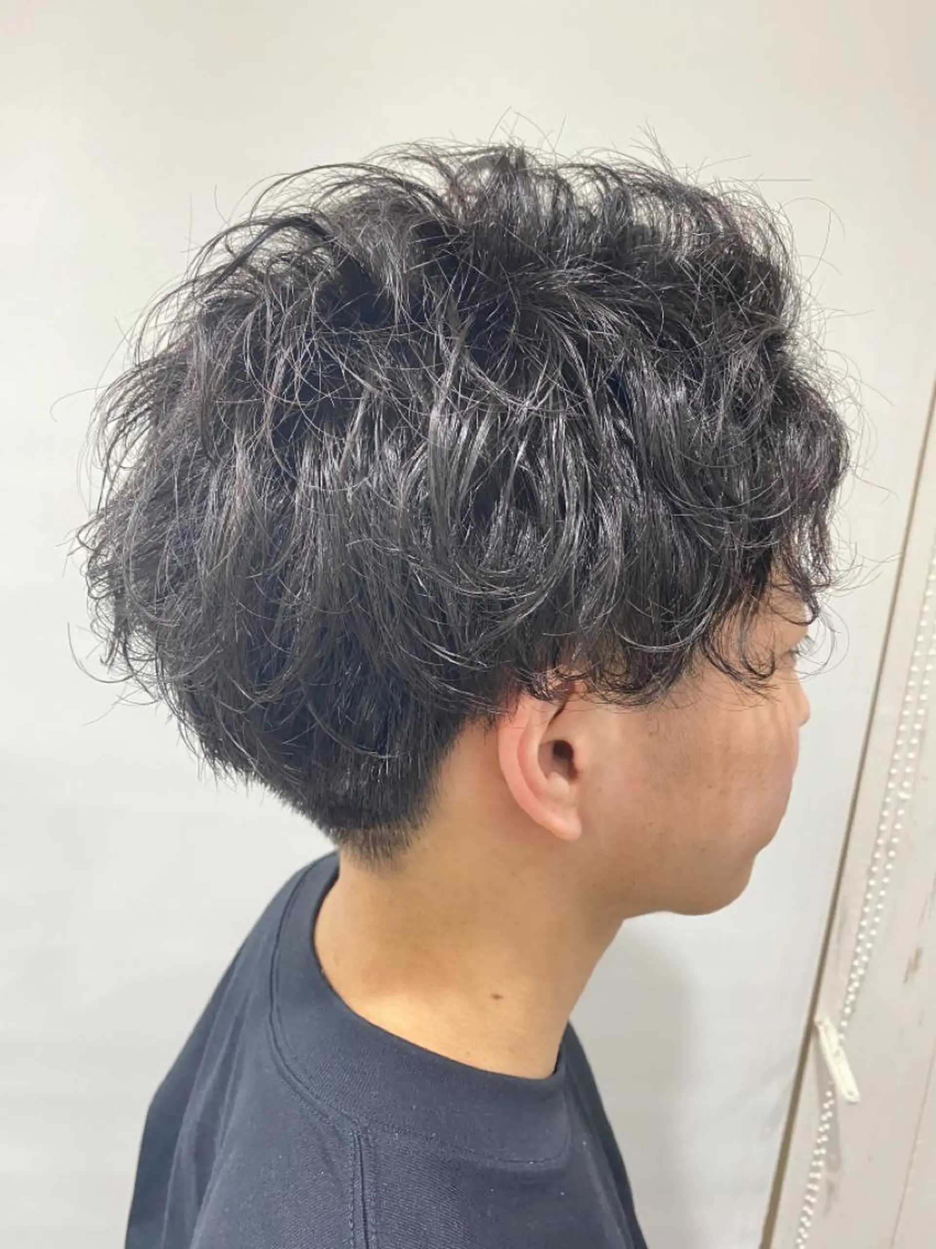 パーマ メンズ カット パーマ イシジマ タカナリのヘアスタイル