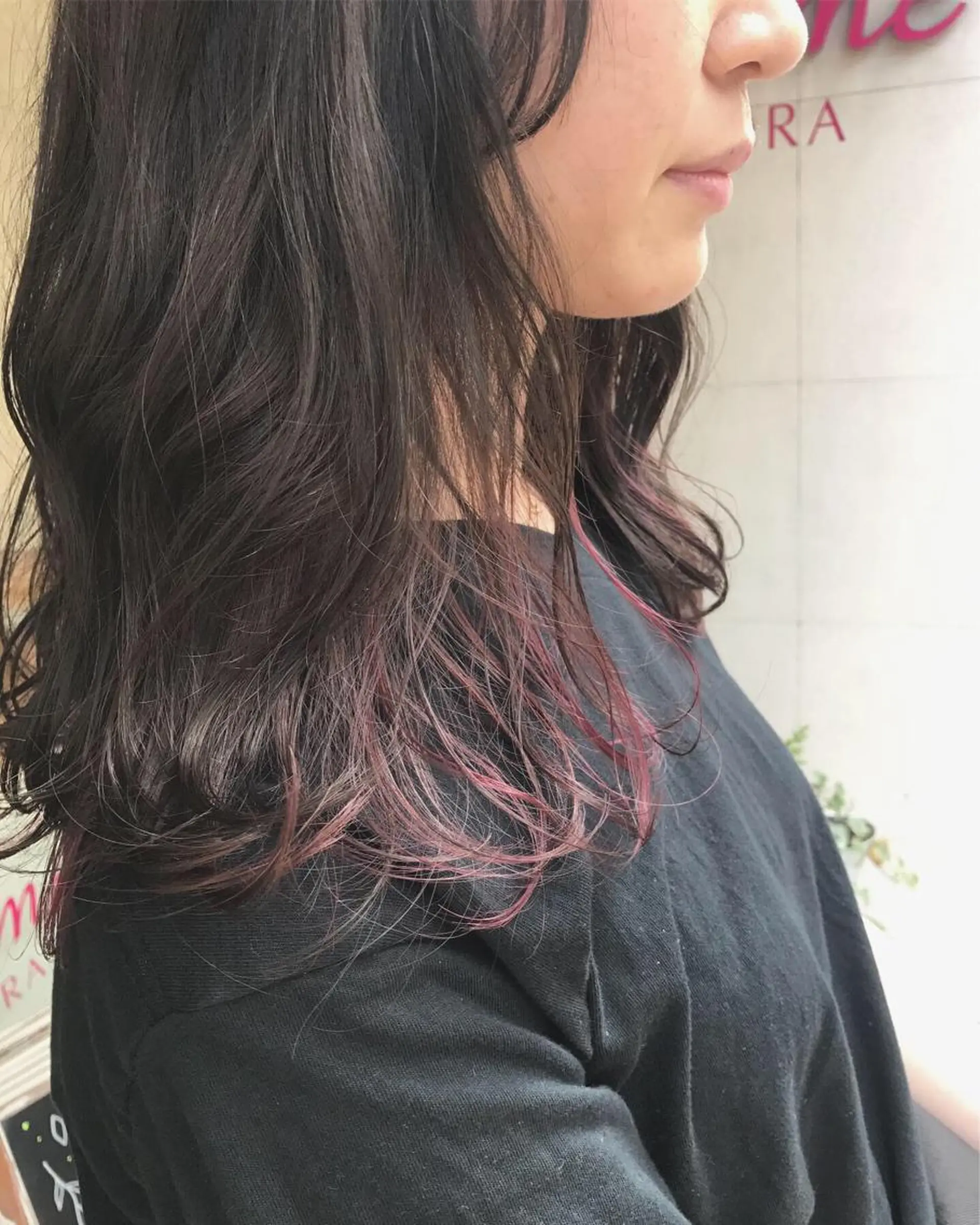 セミロング カラー ニュアンスヘア☆樋口 希世☆のヘアスタイル