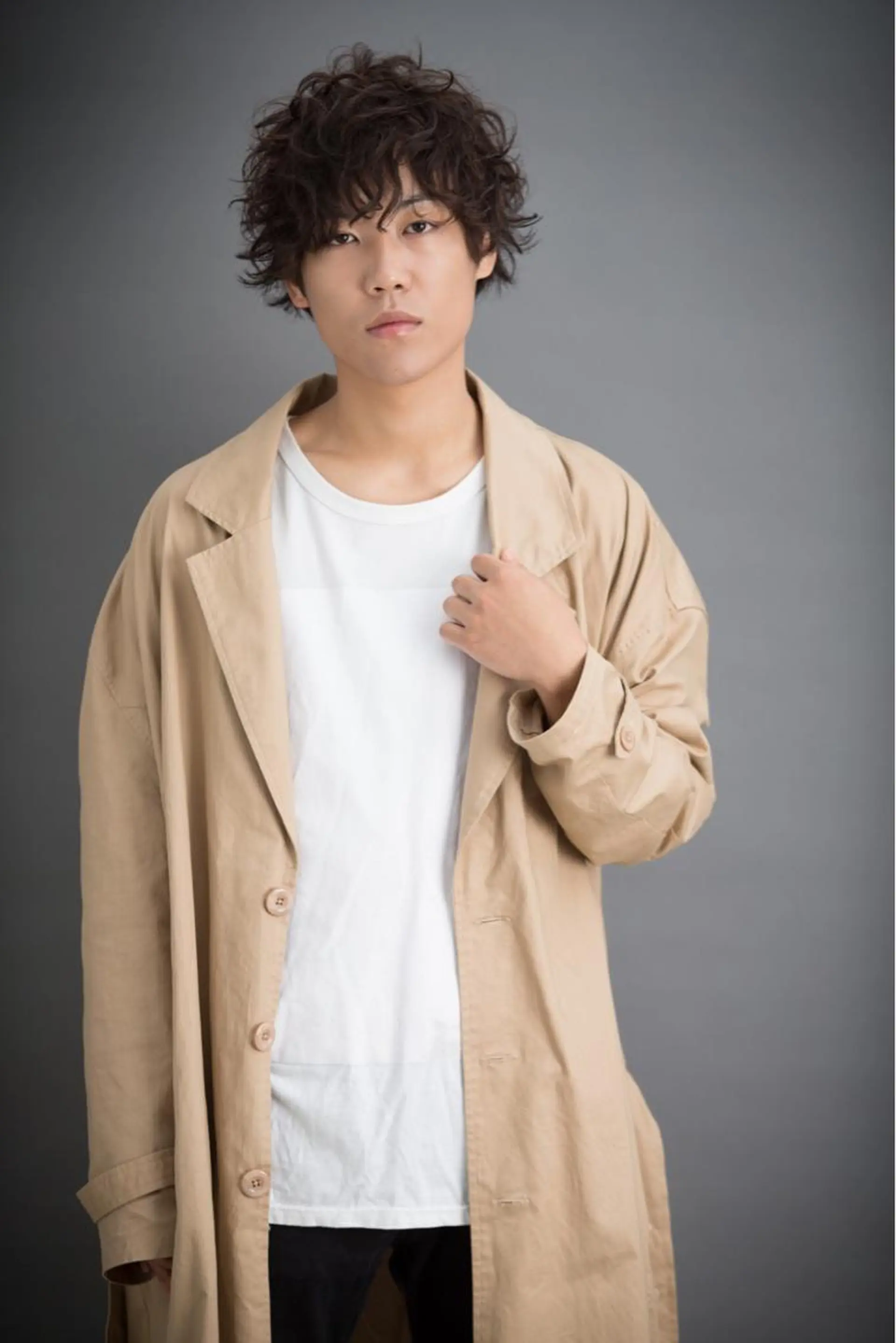 ショート カラー パーマ メンズ マッシュ Vir by browのヘアスタイル