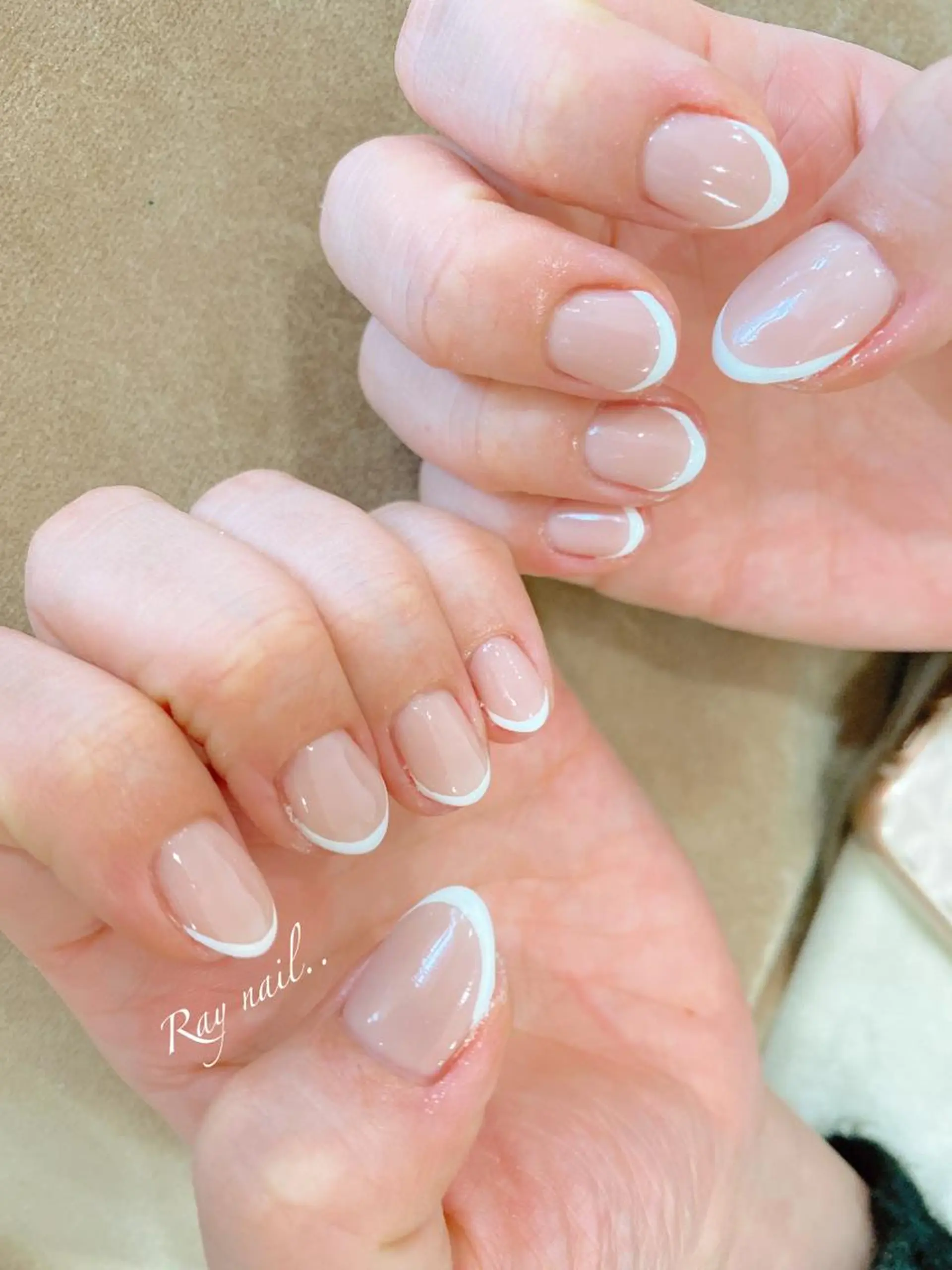 ネイル フレンチネイル ハンドネイル フットネイル nail salon  ∞ mikanal ∞所属・nailsalon ∞ ﾐｶﾅﾙ ∞のネイルデザイン