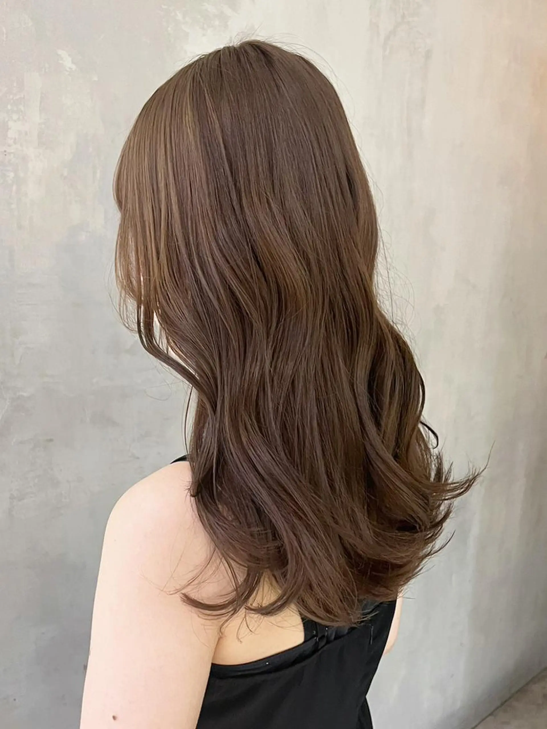 セミロング カラー ベージュカラー カット ヘアカラー トリートメント ITbyALBUM 中野店のヘアスタイル