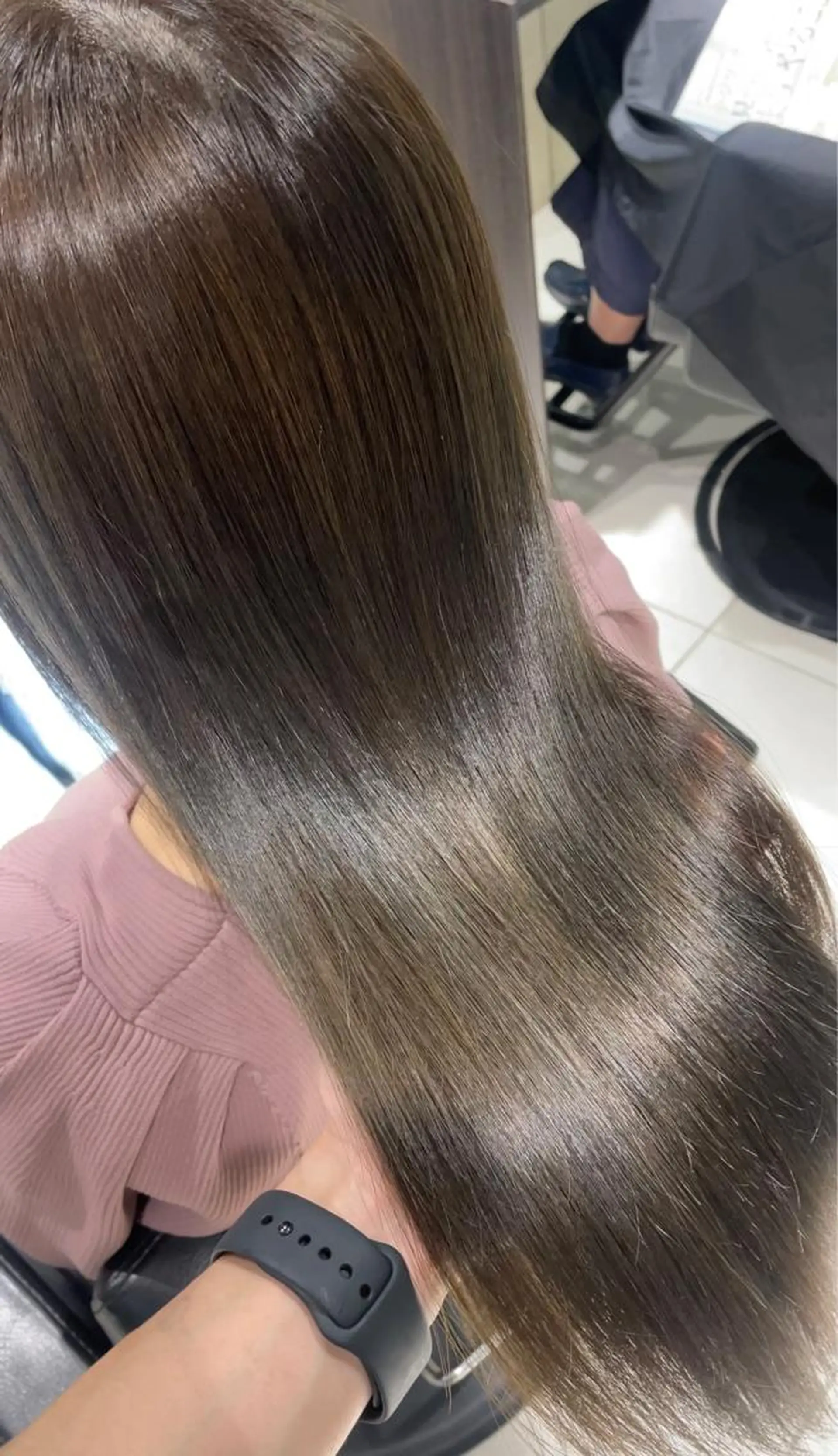 ミディアム 縮毛矯正 🎨銀座のヘアスタイル