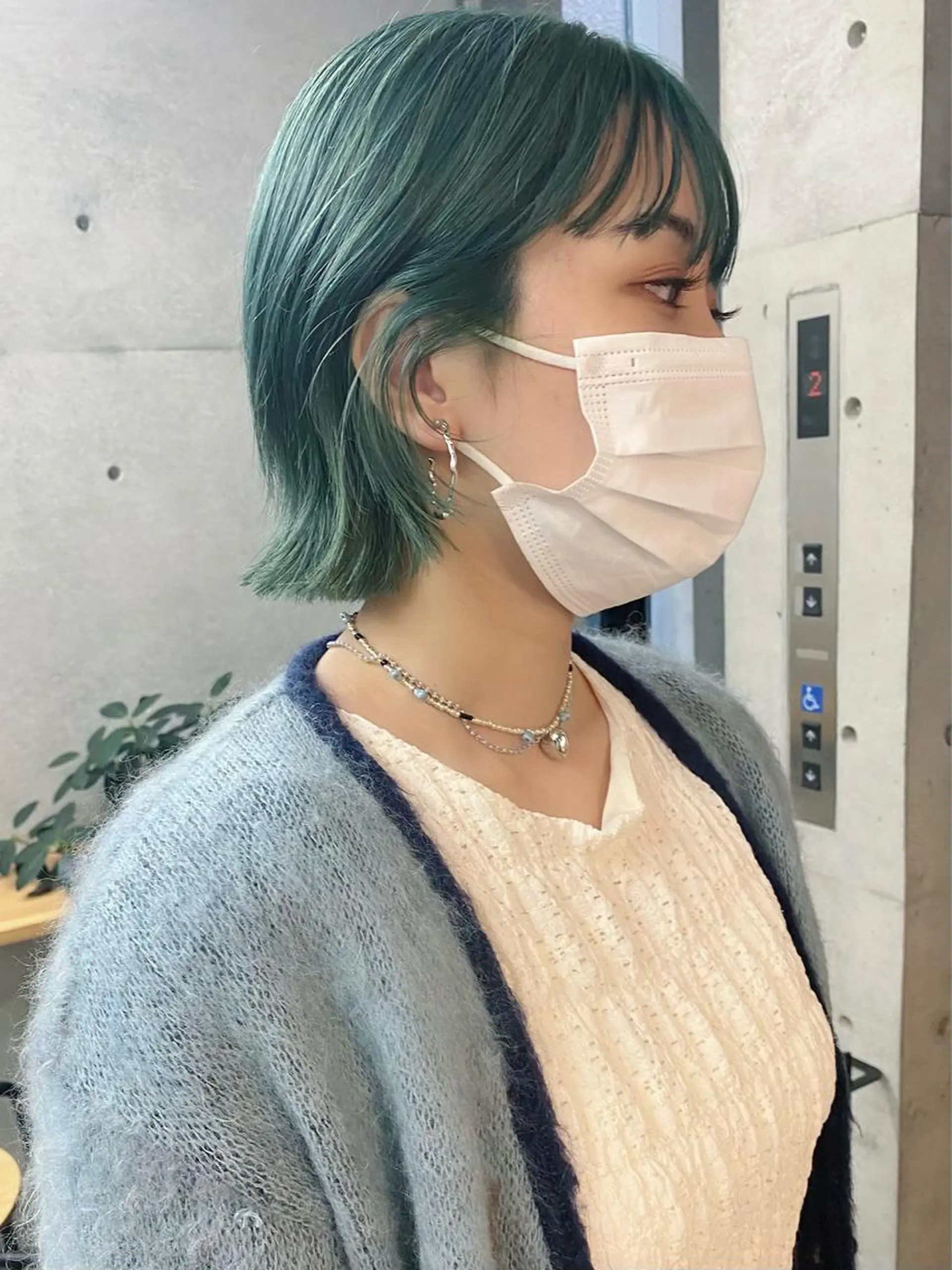 ミディアム カラー ヘアアレンジ ブリーチ son hair HIROEのヘアスタイル