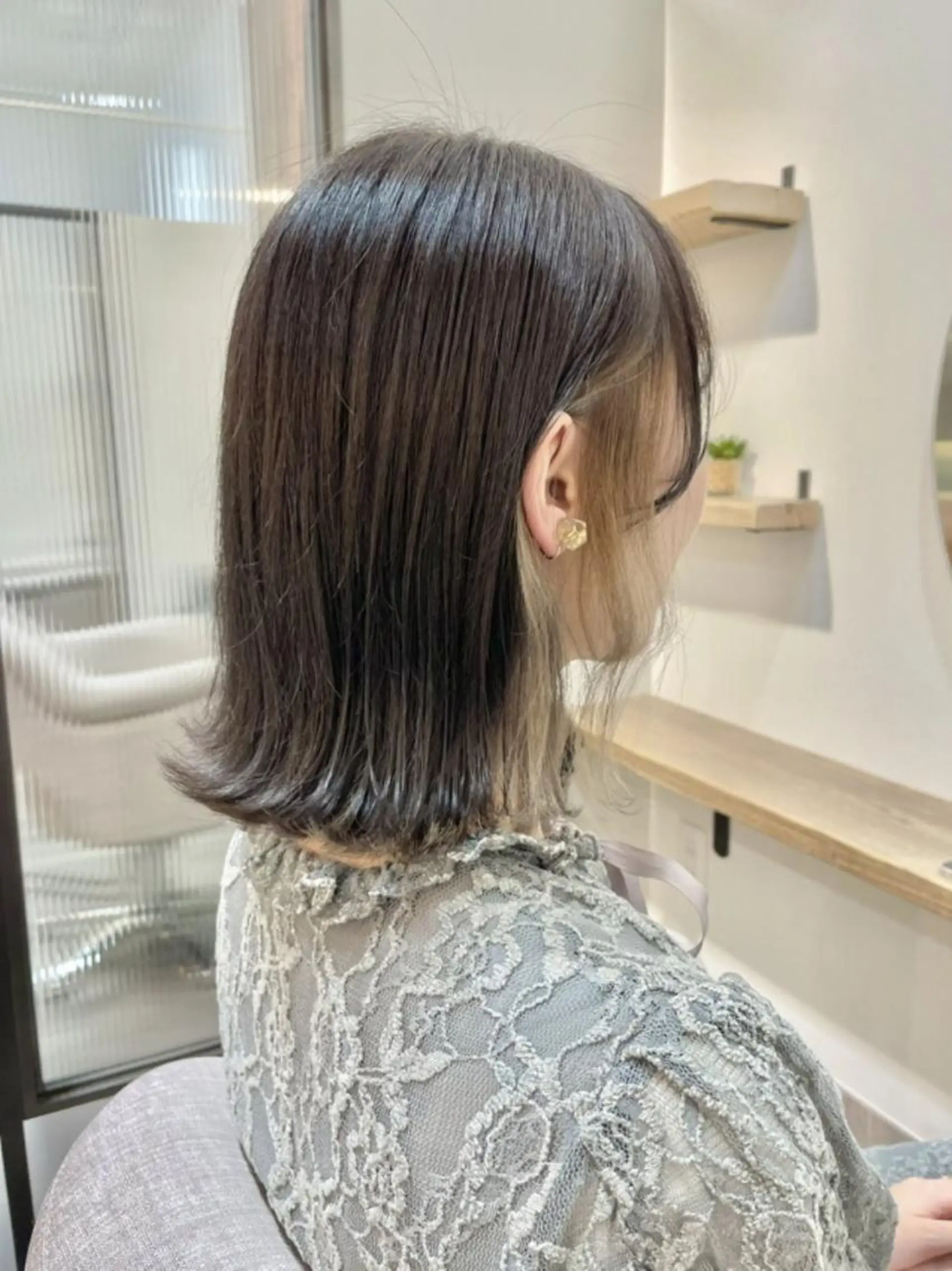 ミディアム Rinko リンコのヘアスタイル