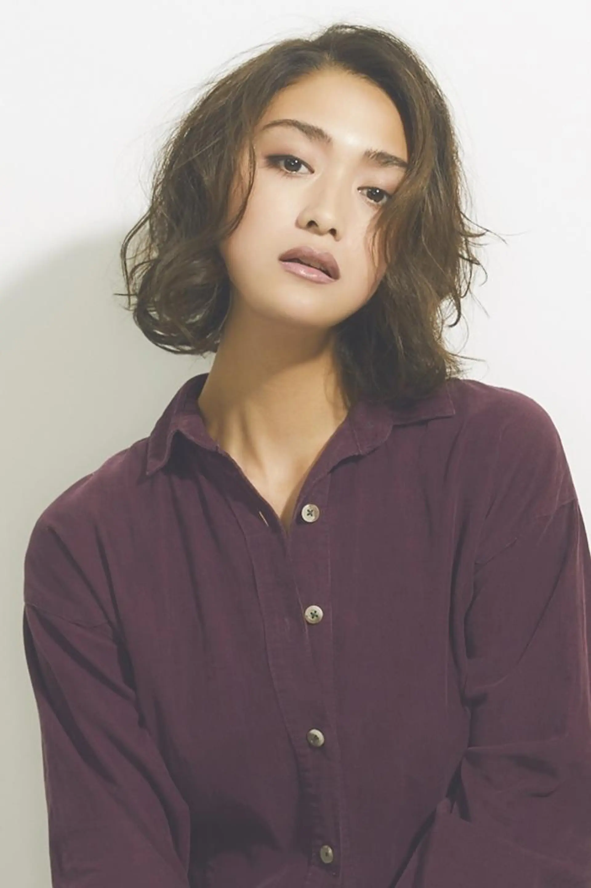 ミディアム パーマ 橋口 晃典のヘアスタイル