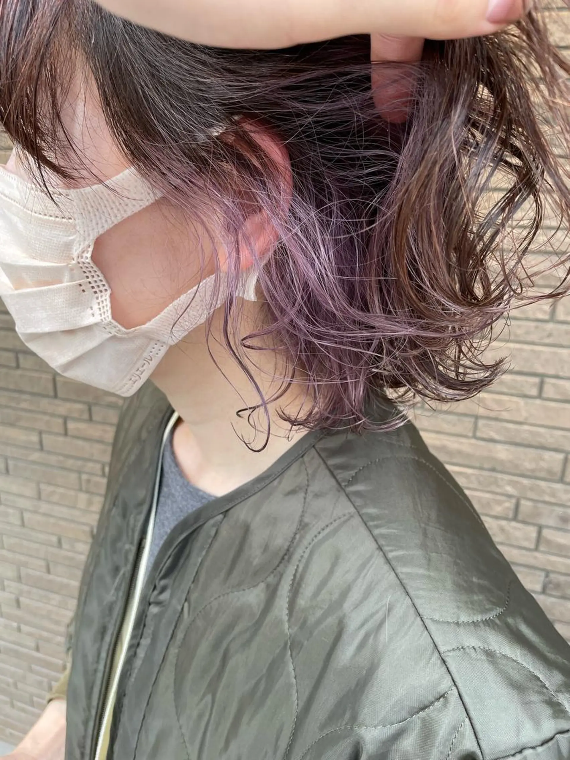 ミディアム カラー インナーカラー ラベンダーカラー 中嶋 ナカジマのヘアスタイル