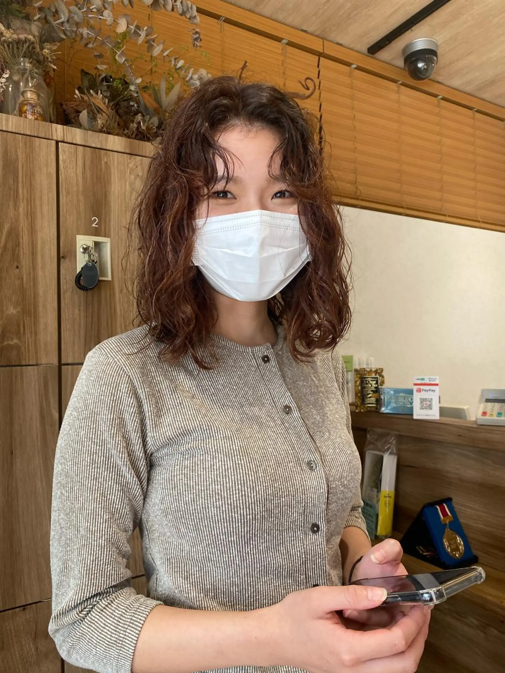 セミロング カラー パーマ セミロングパーマ パーマ パーマ指名No1 /namiのヘアスタイル