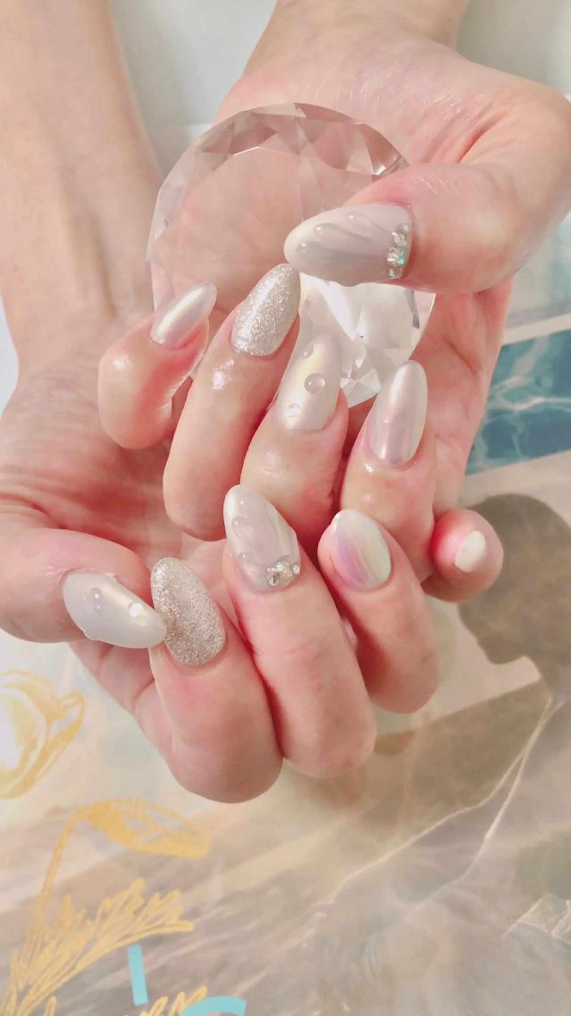 ロング カラー キッズ ネイル マツエク・マツパ ハンドネイル ハンドケア 💎ビューティサロン 湘南　RIRAN💎のネイルデザイン