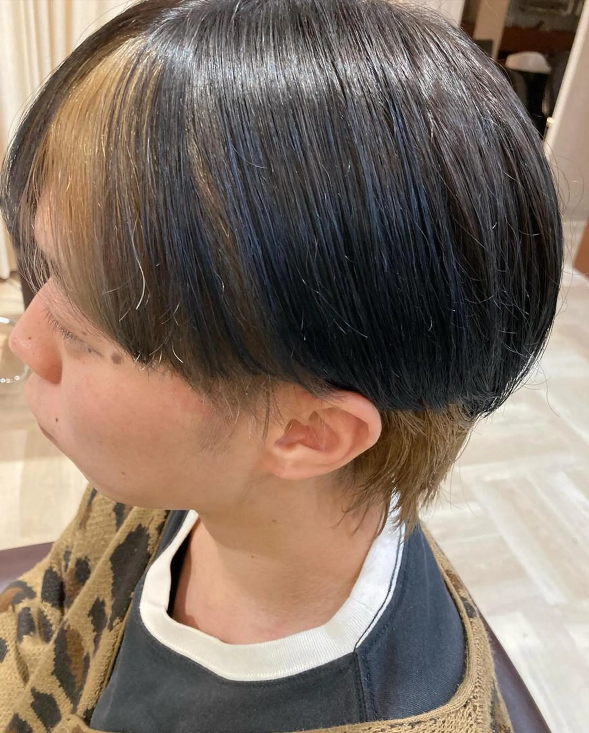 カラー グレージュ インナーカラー ミルクティーグレージュ 髪質改善/透明感 カラー/内藤有須加のヘアスタイル