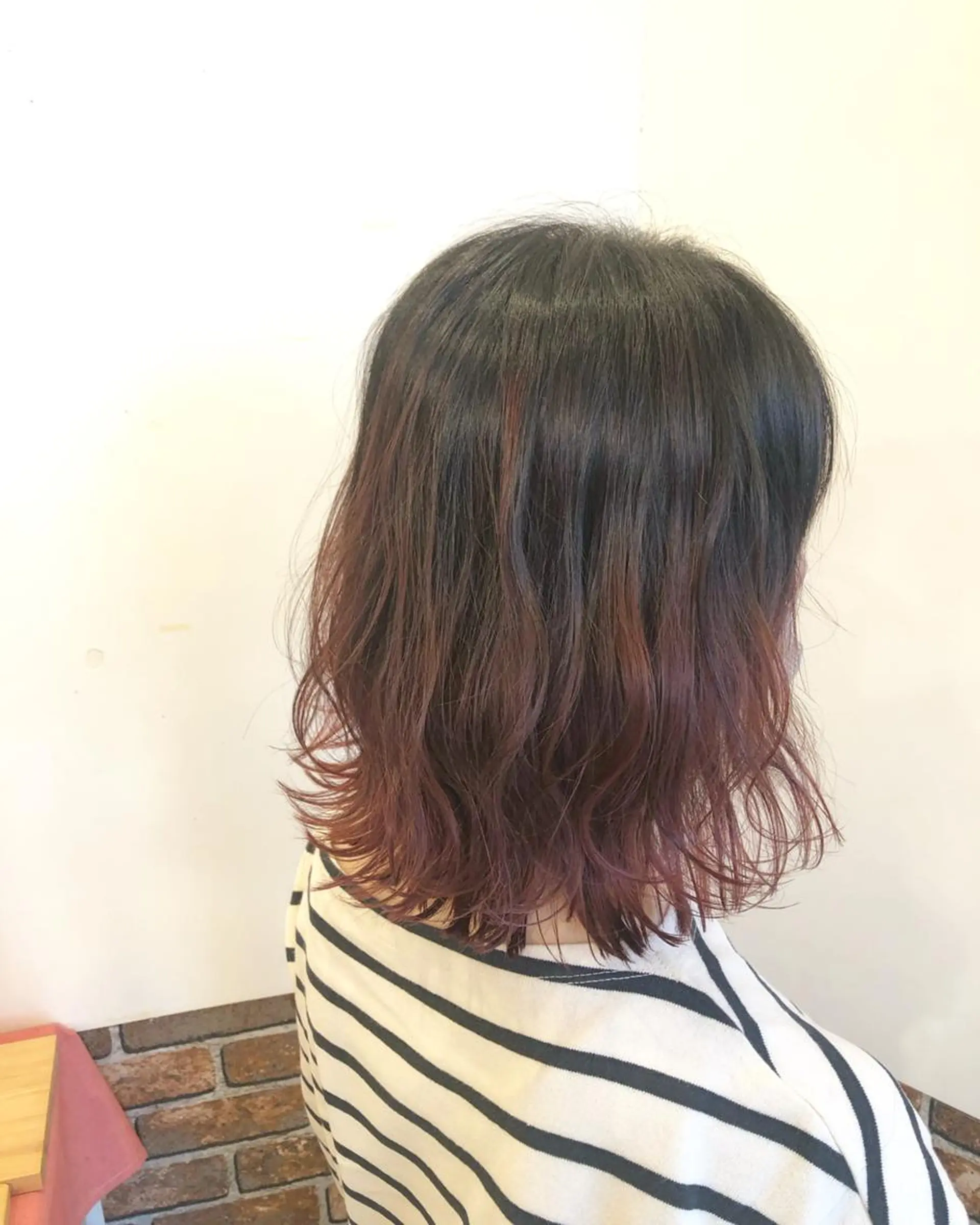 ミディアム カラー バレイヤージュ ピンクカラー レイヤーカット カット パーマ 🟦西荻窪ハイトーン 艶髪Yu-Ji🟦のヘアスタイル