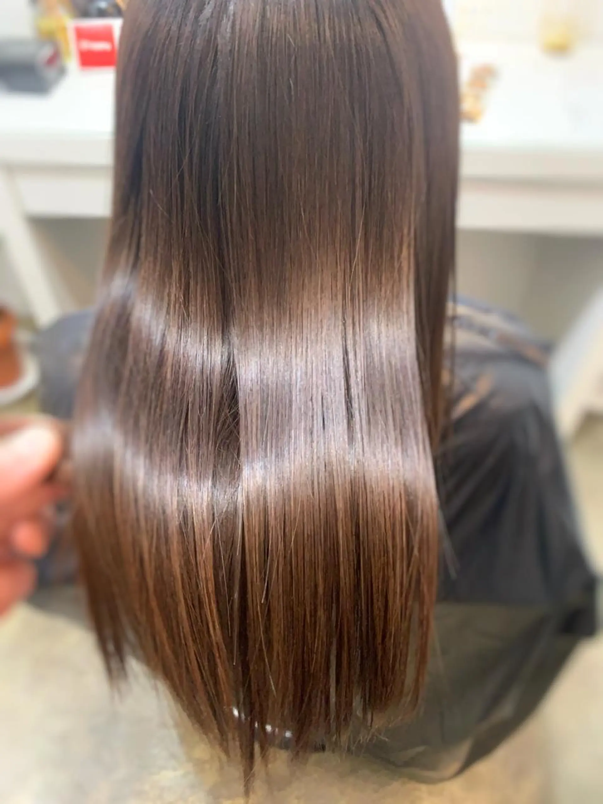 セミロング 縮毛矯正 トリートメント WHALE hair salon所属・WHALE hair salonのヘアスタイル