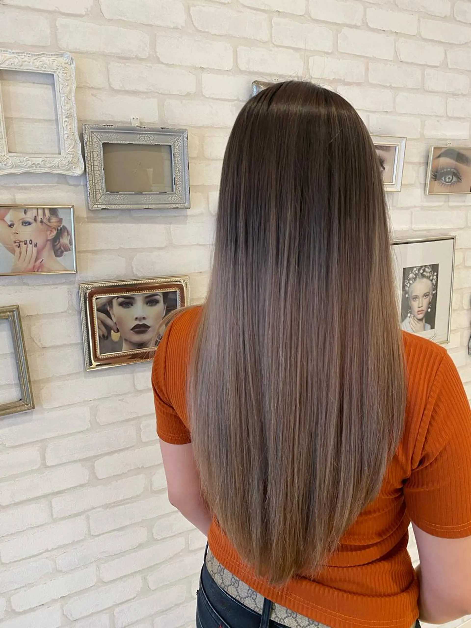 ロング カラー カット ヘアカラー 【髪質改善】 夏目結以のヘアスタイル