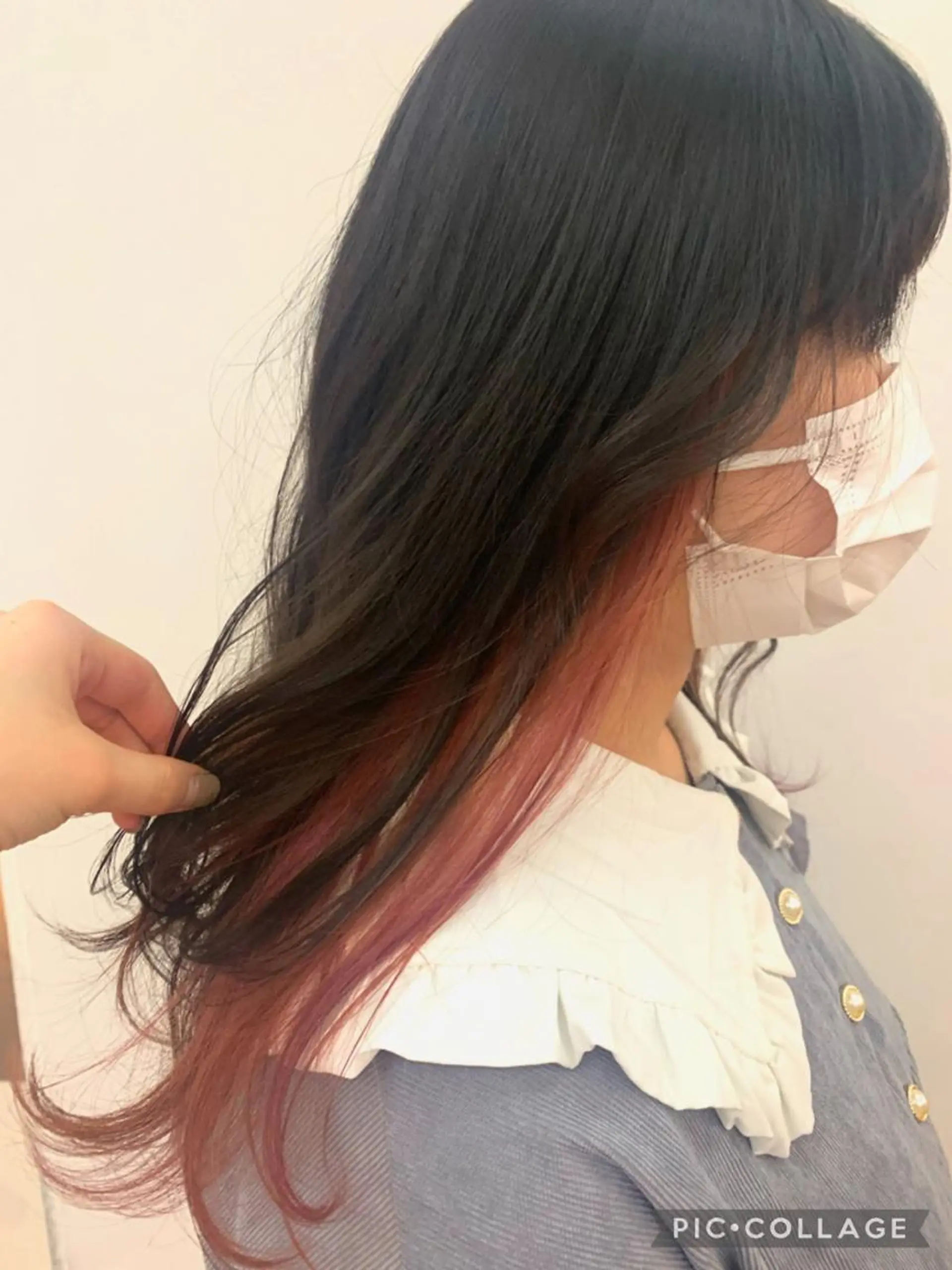 ロング 仙台ブリーチカラー デザインカラーあすかのヘアスタイル