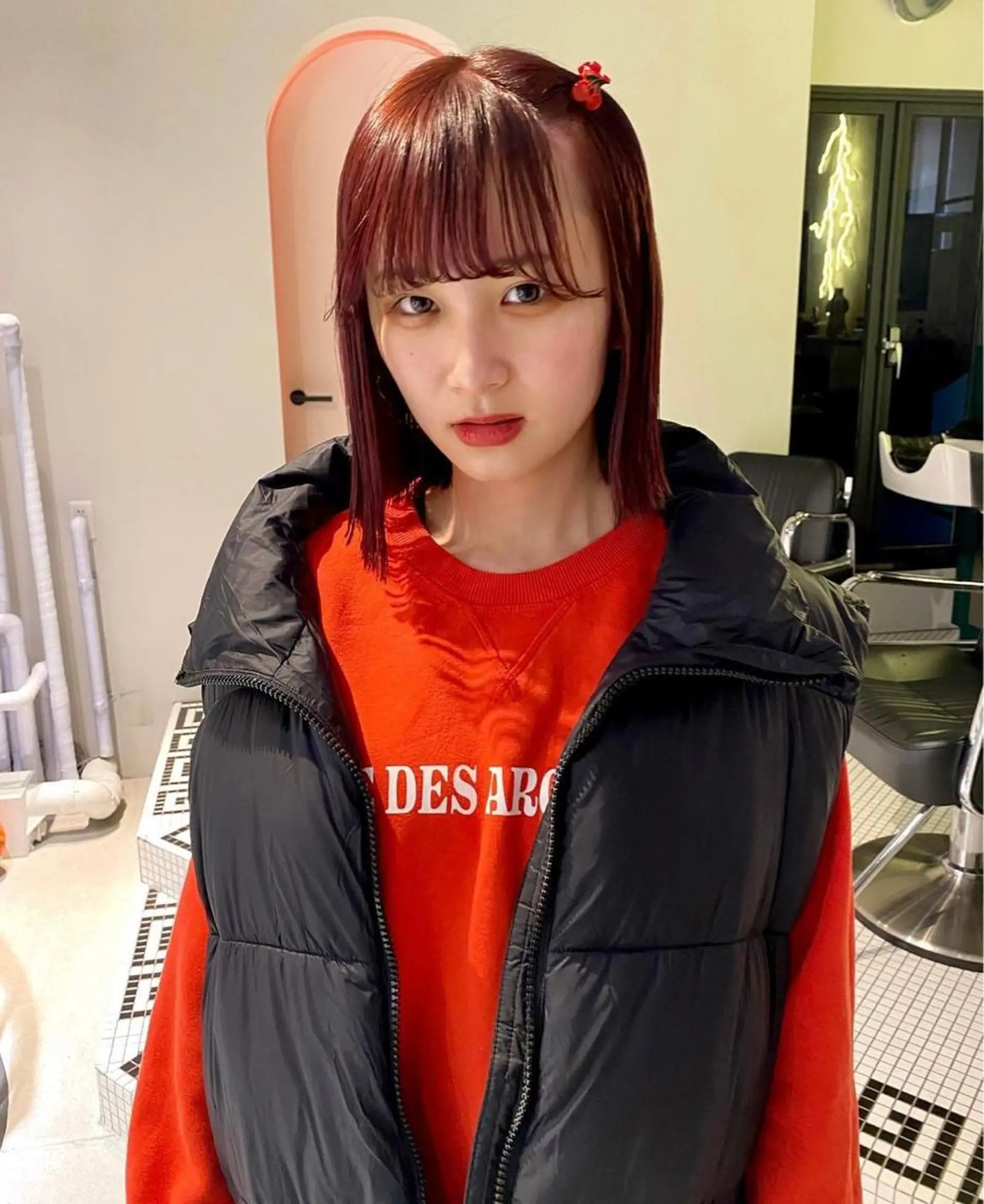 ショート カラー レッドカラー 丹治 一輝ボブ/ショートのヘアスタイル