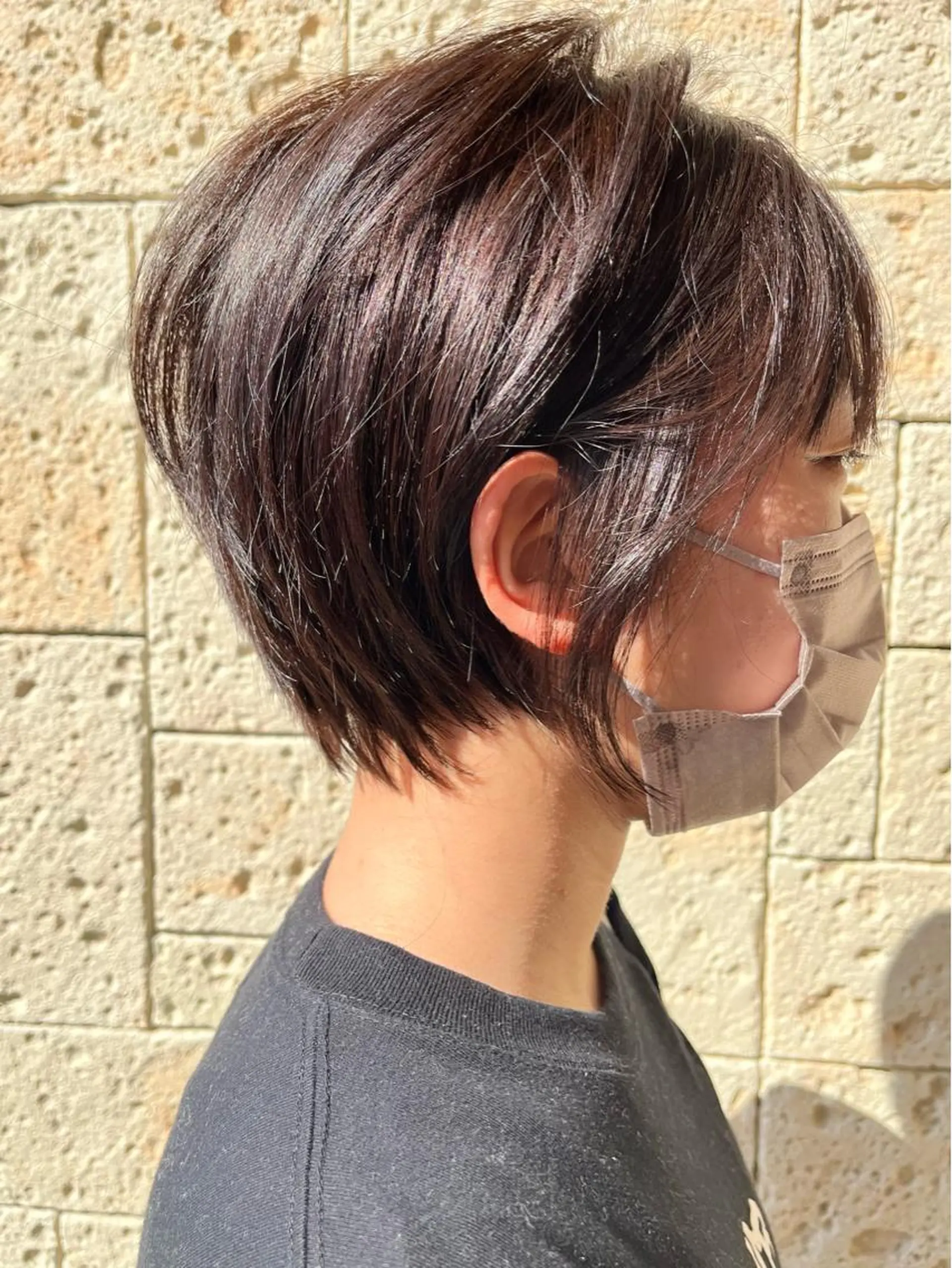 ショート ピンクブラウン ショートヘア カット ヘアカラー 小塚 和眞のヘアスタイル