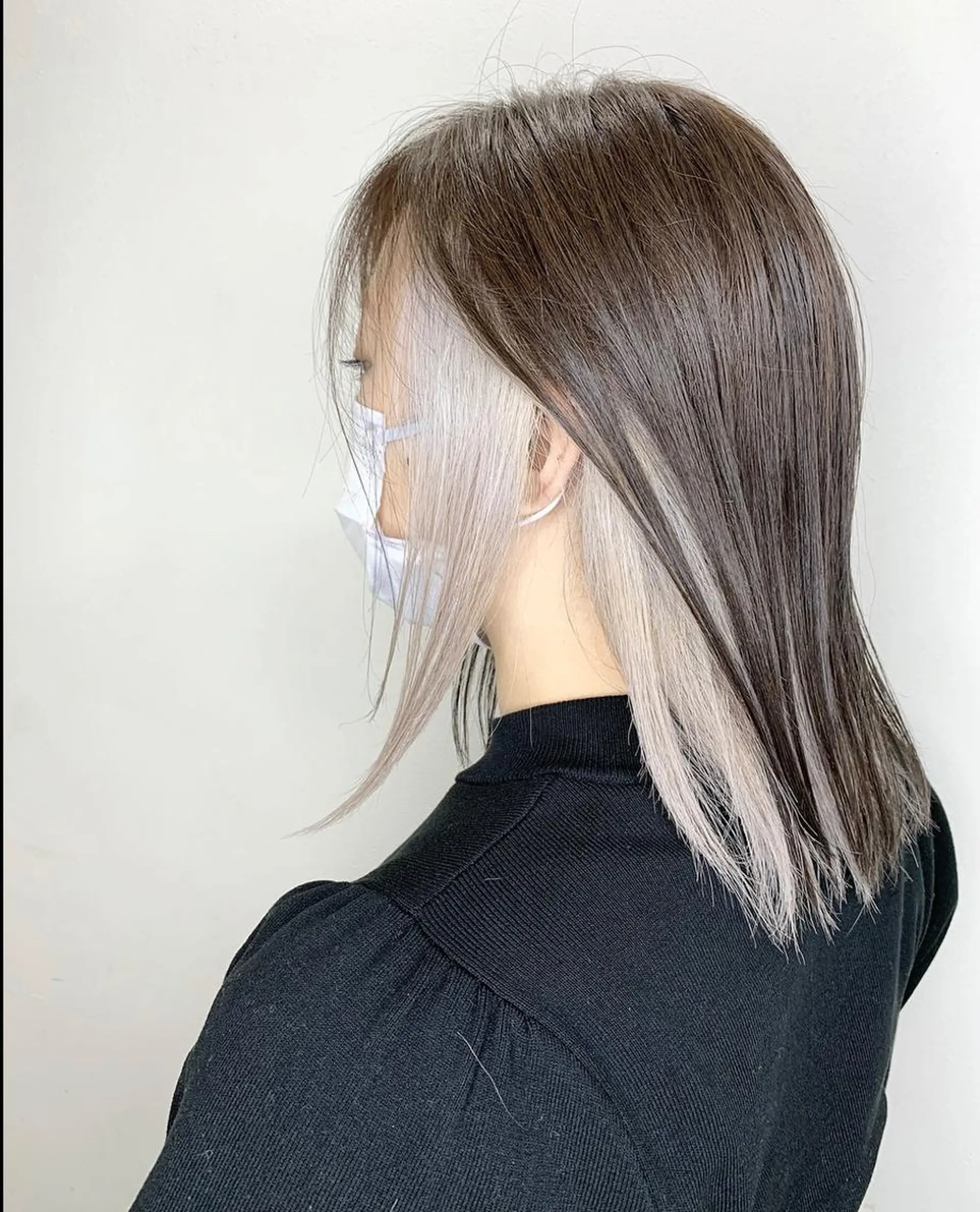 セミロング カラー ヘアカラー トリートメント 艶髪クリエイター 秋田 聖也🪽のヘアスタイル