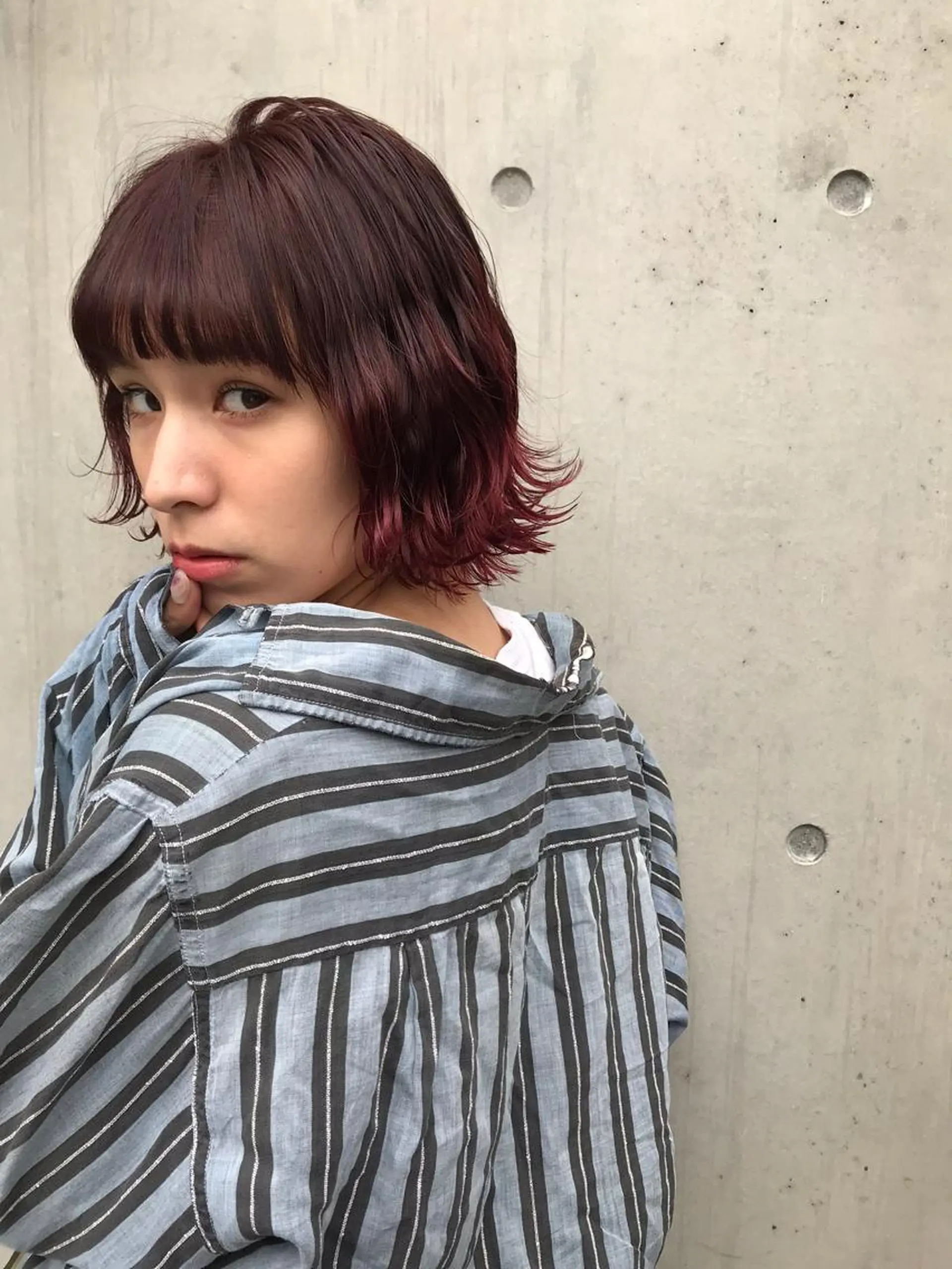 ショート カラー ピンクカラー コジマ ダイスケのヘアスタイル