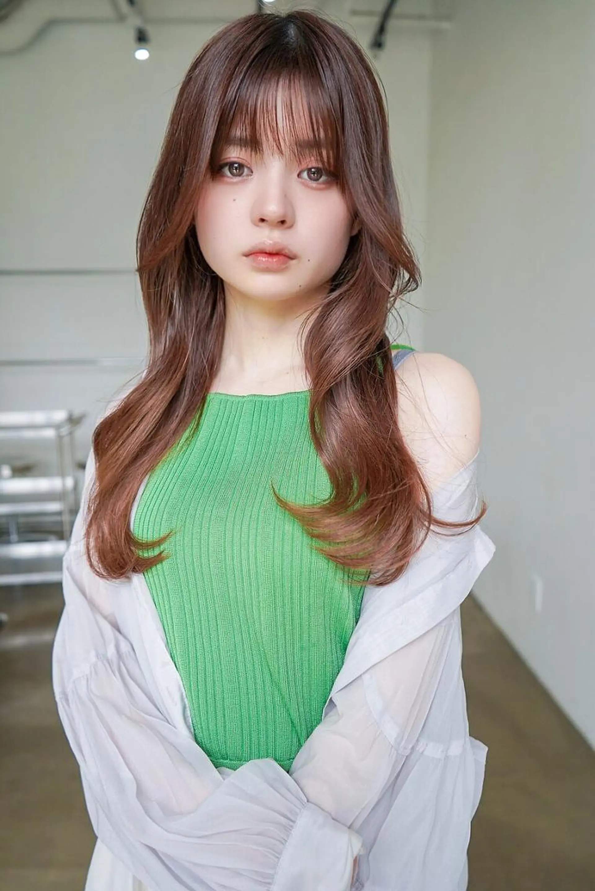 ロング カラー カット ヘアカラー ANGELICA 天理店のヘアスタイル
