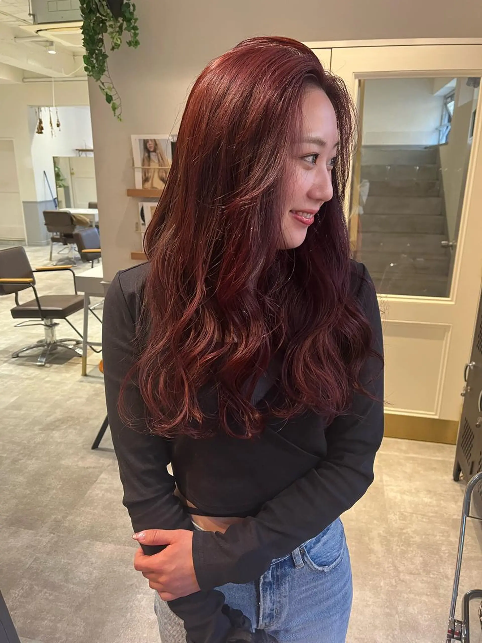 ロング ヘアカラー SIKI yuuna モテ韓国ヘア☁️のヘアスタイル