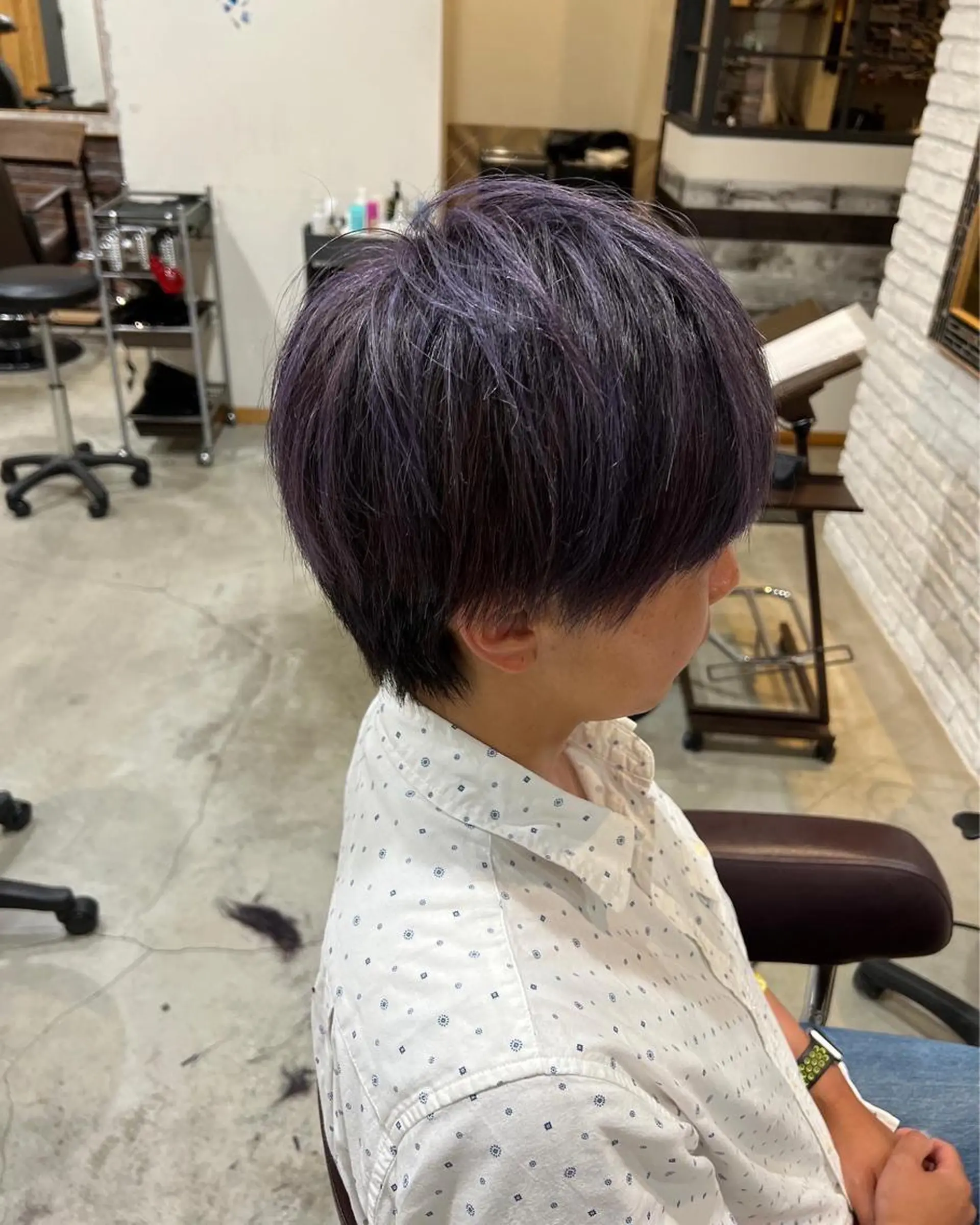 ショート カラー ヘアアレンジ キッズ バレイヤージュ ブリーチ ケアブリーチ 透明感カラー デザインカラー カット ヘアカラー トリートメント 五反田　美容院☆張 明星☆韓国ヘアのヘアスタイル