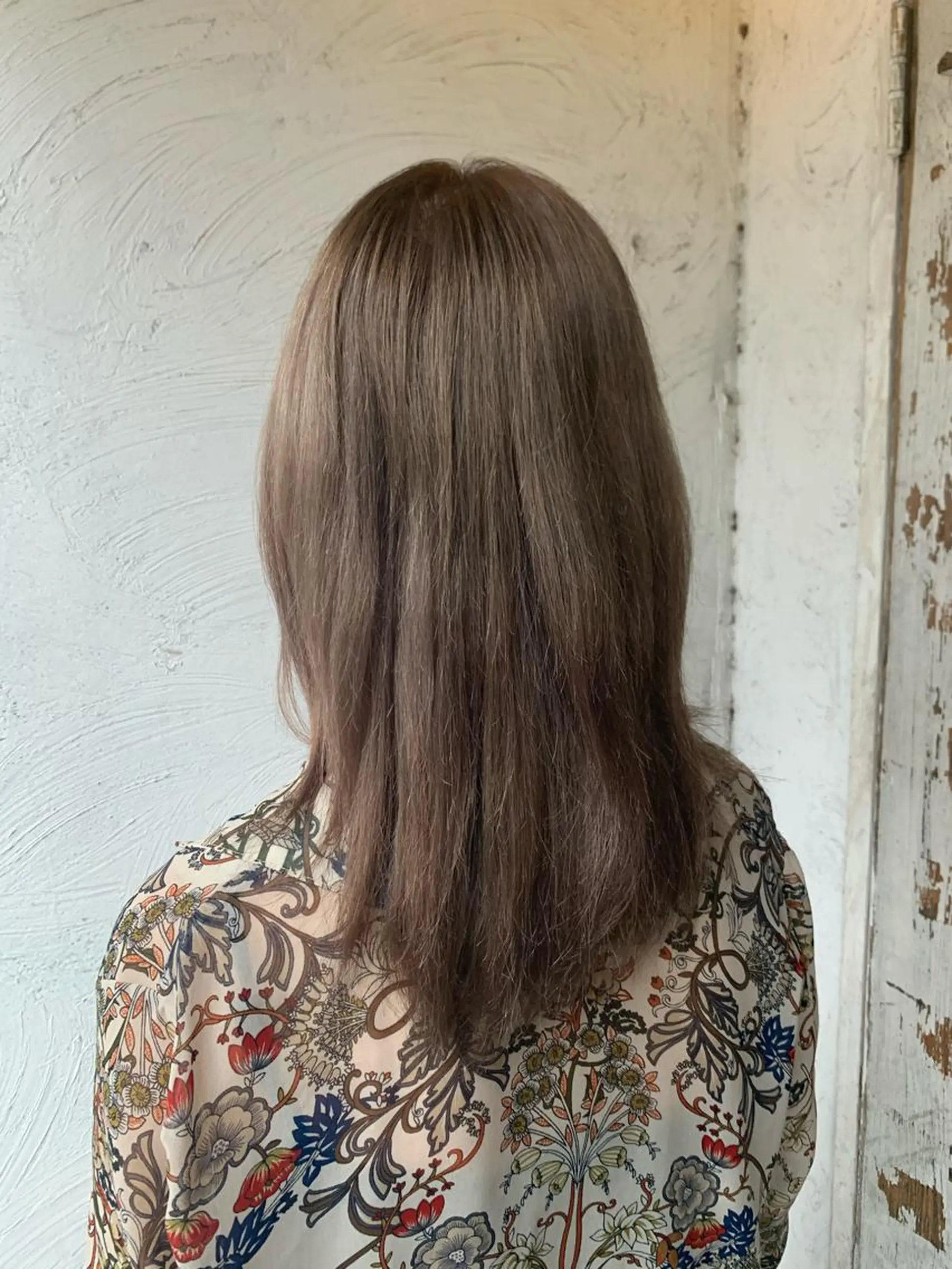 セミロング 似合わせカラー🫶 小川千波のヘアスタイル