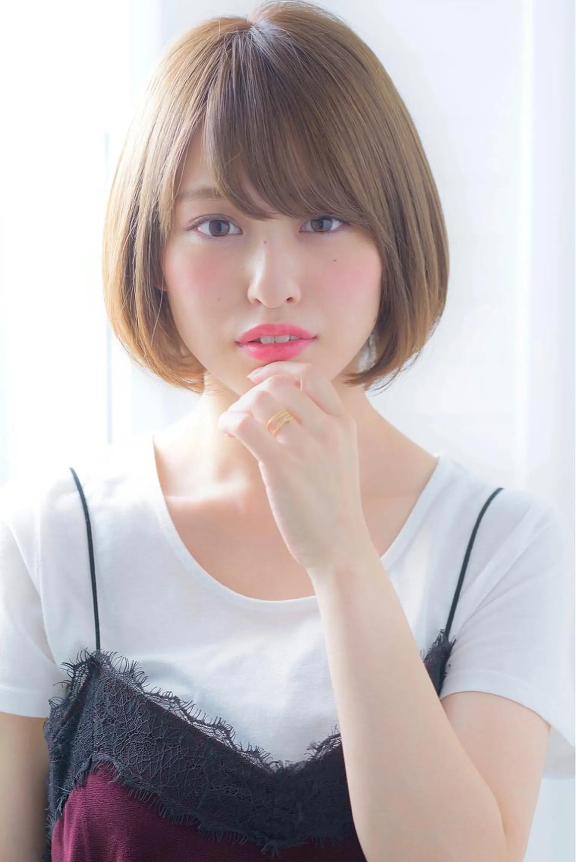 ショート カラー ショートヘア 韓国ヘア☁️ mitsukiのヘアスタイル